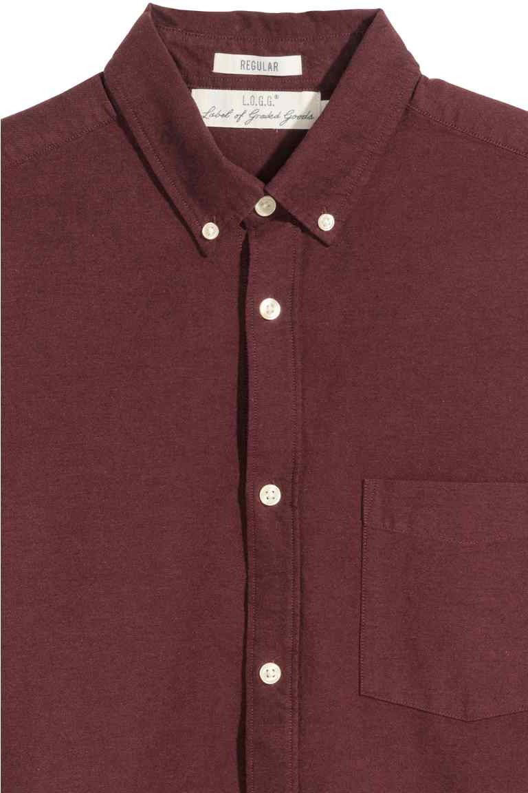 chemise oxford coton pas cher bordeau 2.jpg