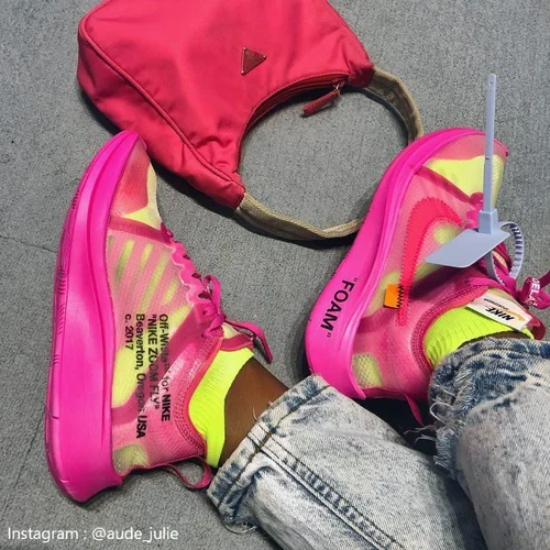 nike off white foam rose