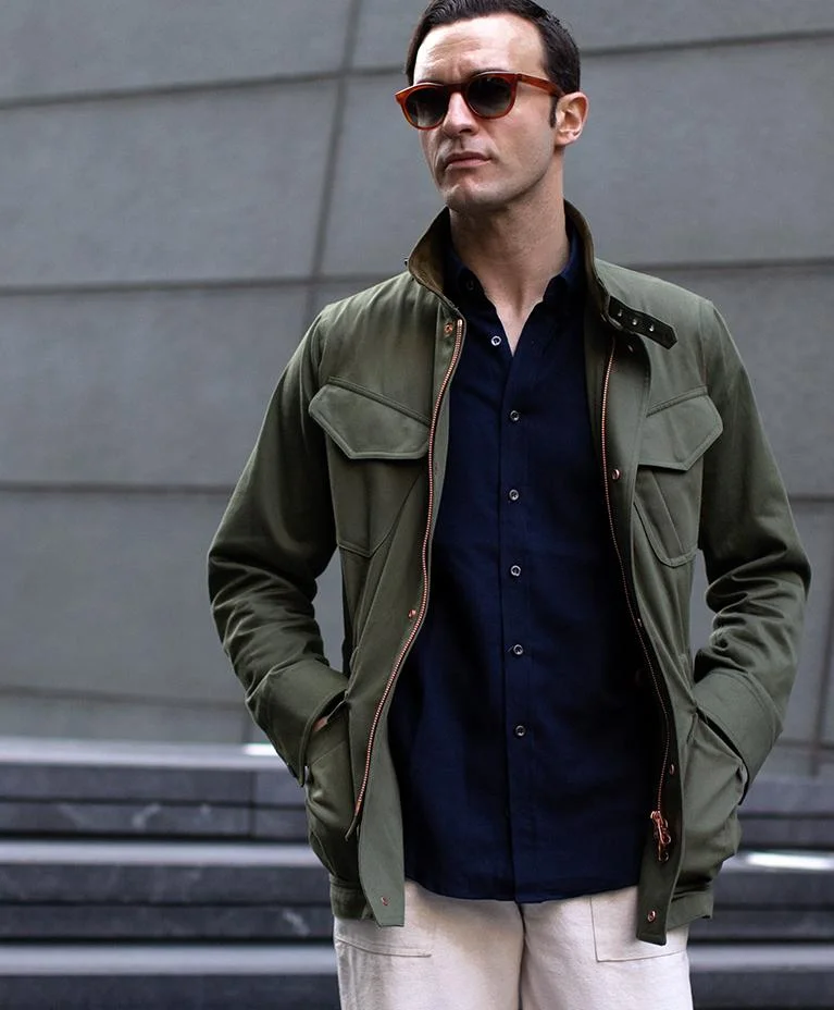 private white spring field jacket