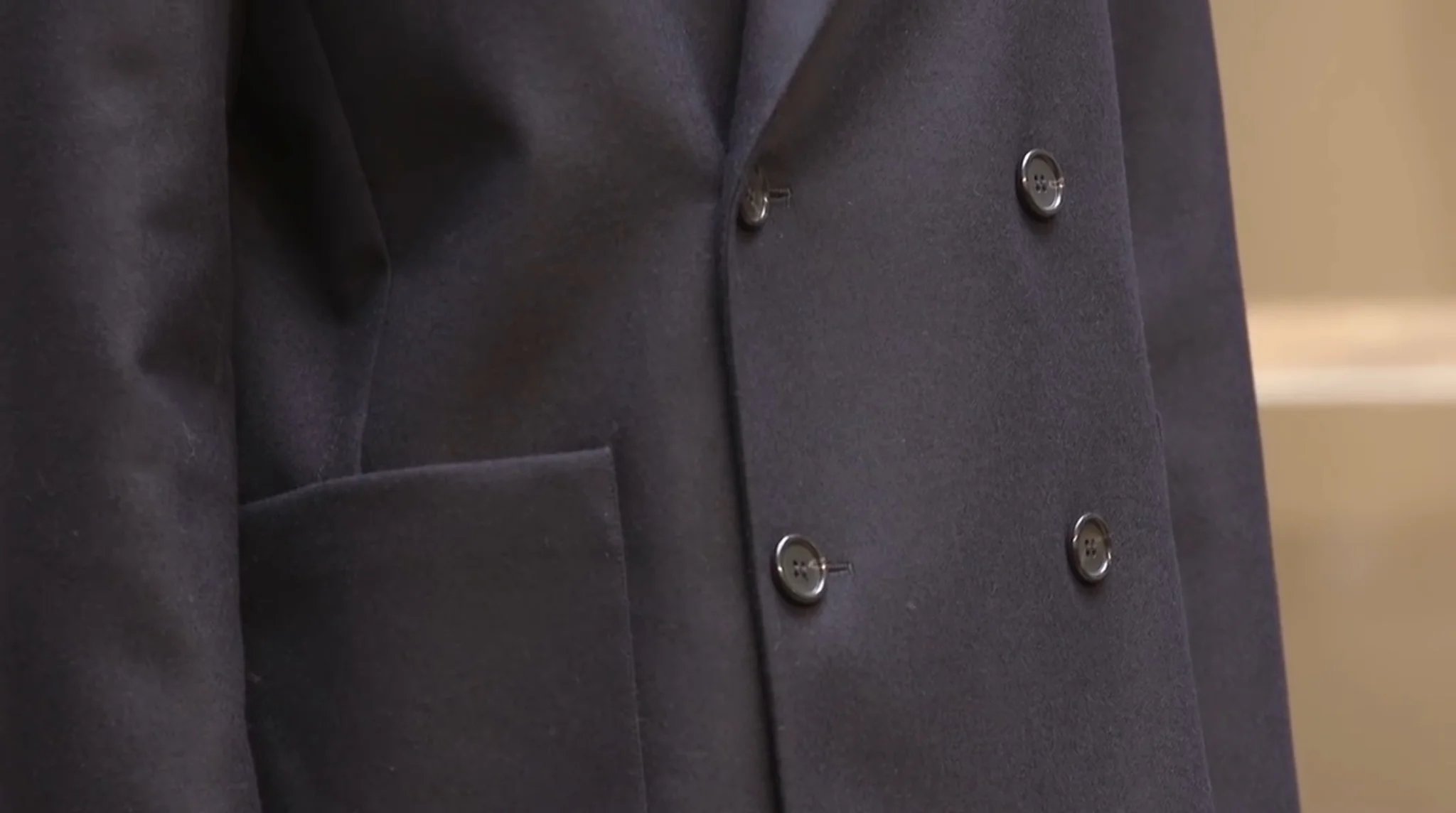 Veste croisée 100% Laine