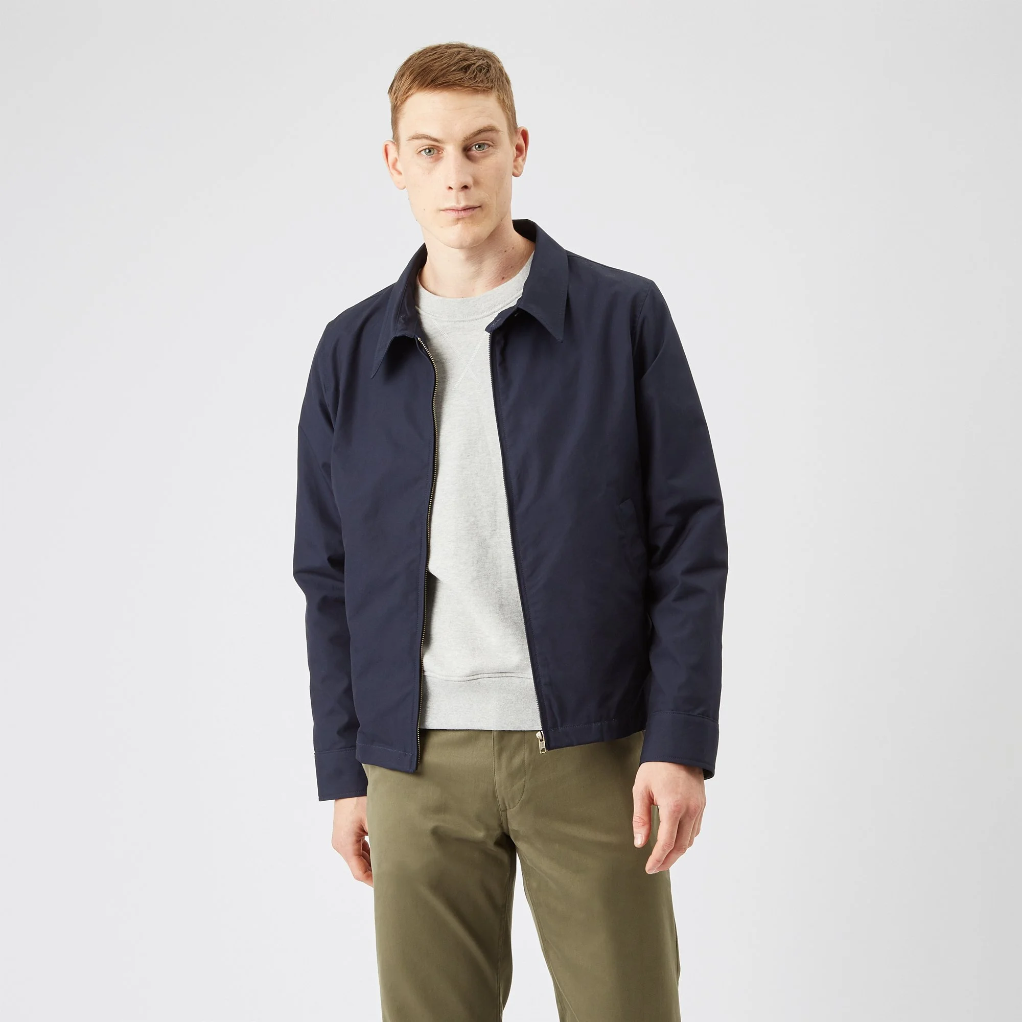 Blouson Harrington en tissu coton de chez British Millerain