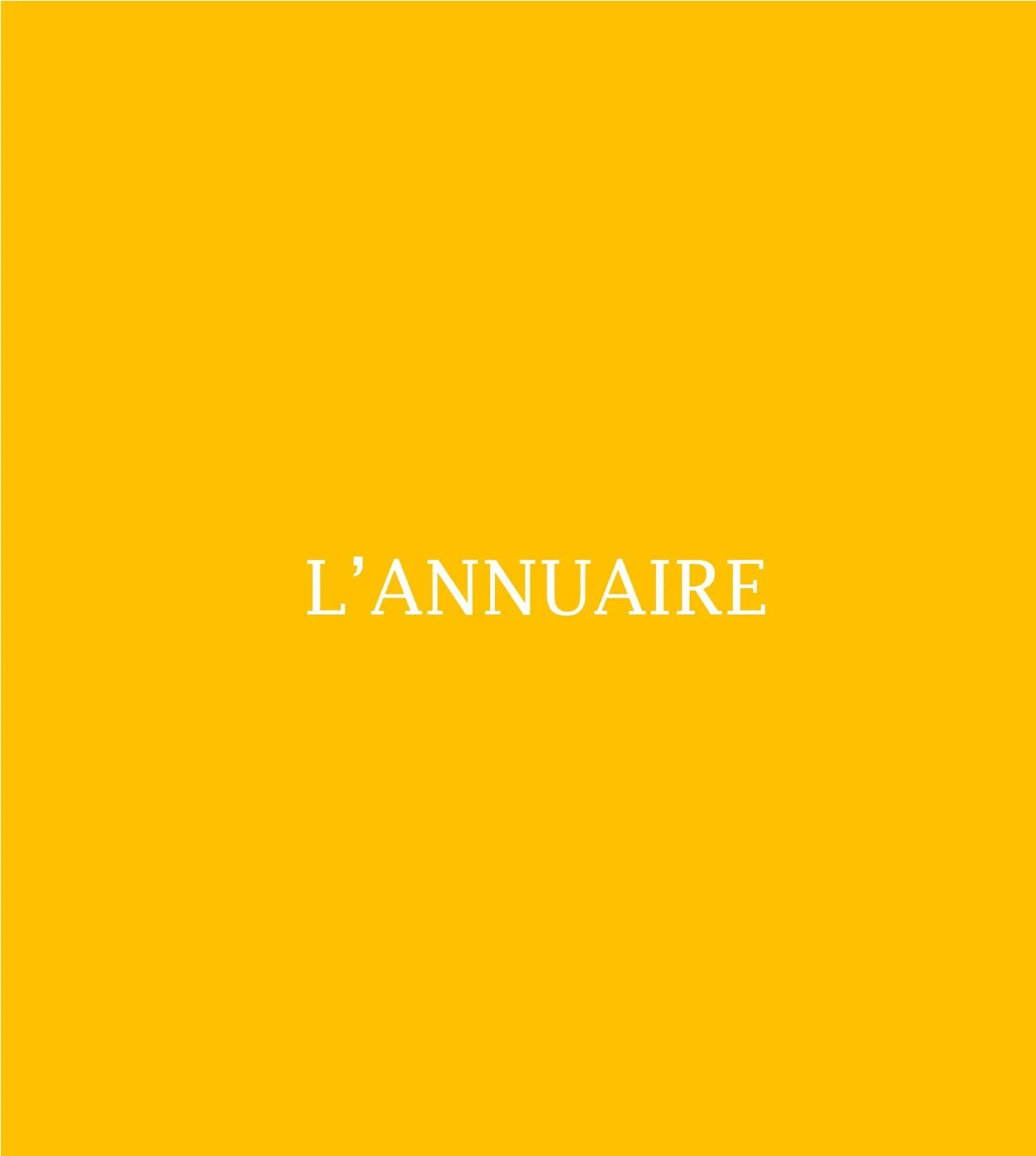 L’annuaire - Ryo Kashiwazaki