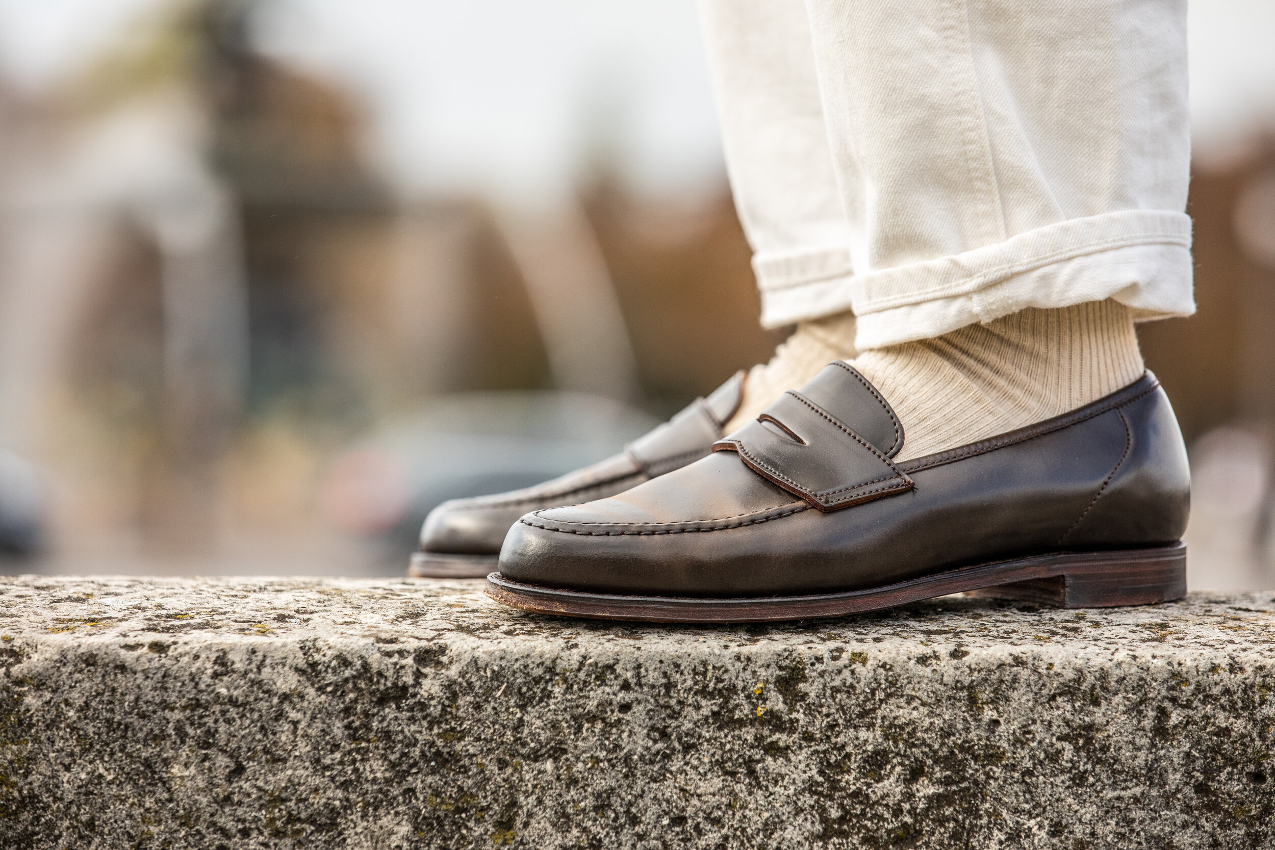 Crockett  Jones Harvard cordovan penny loafers — Les Indispensables