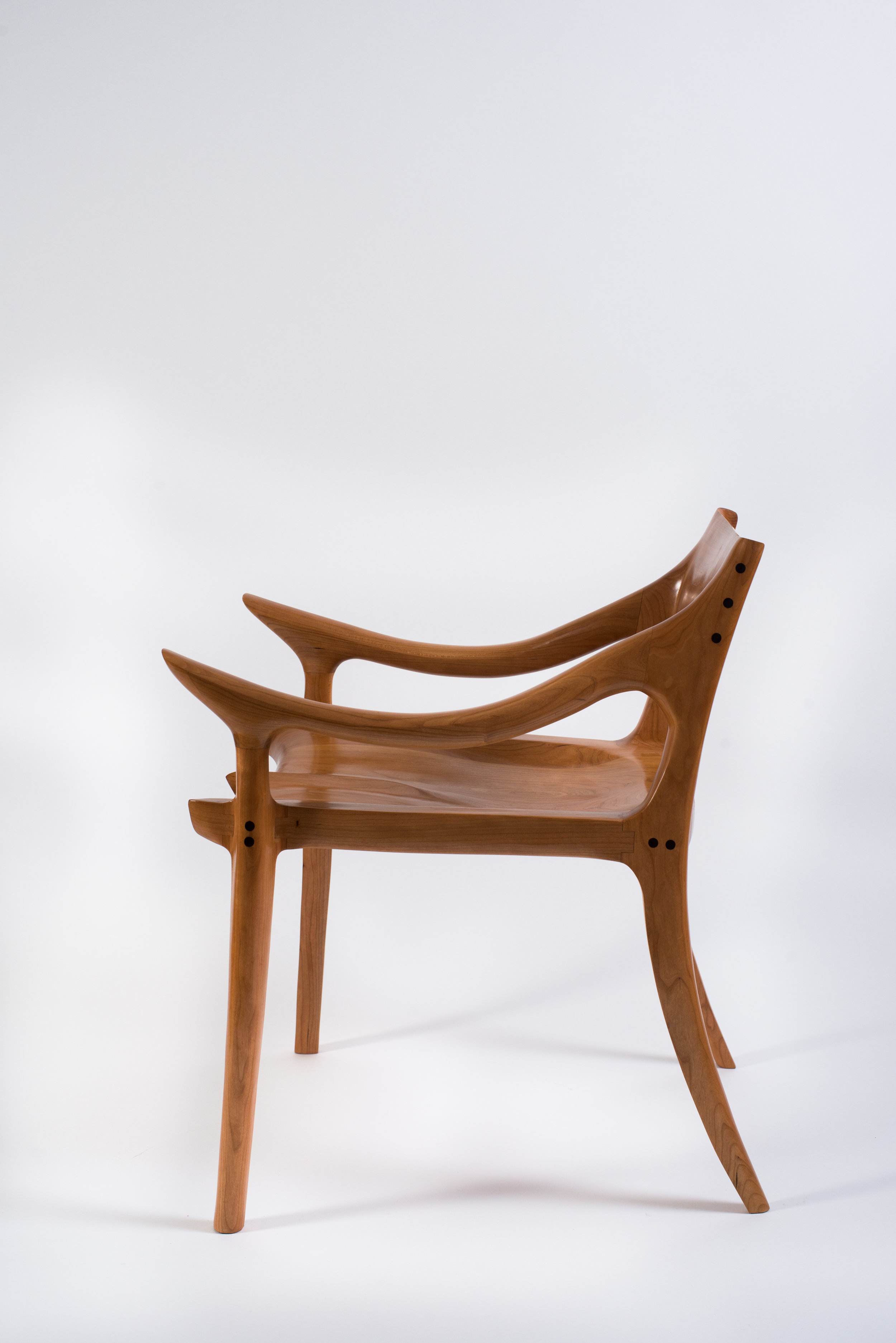 Cherry Low Back Chair