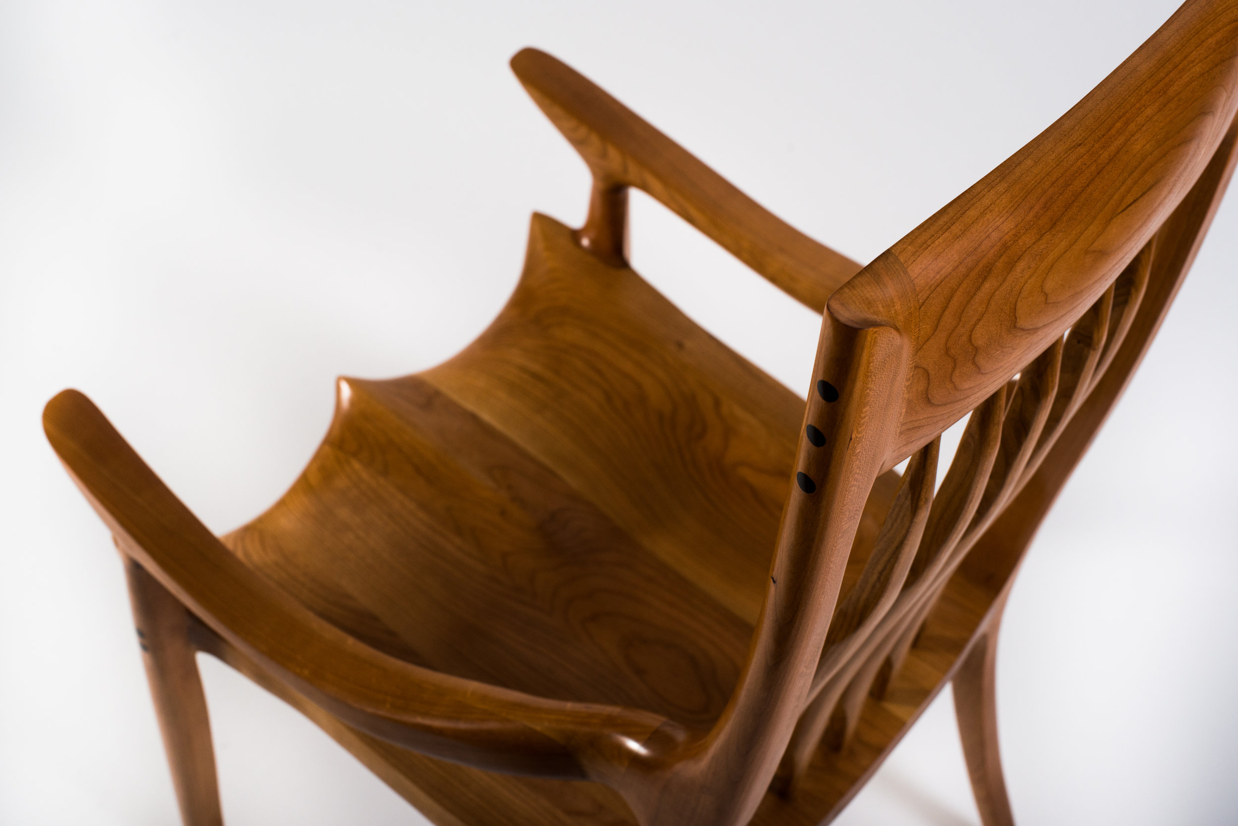 Cherry High Back Dining Chair