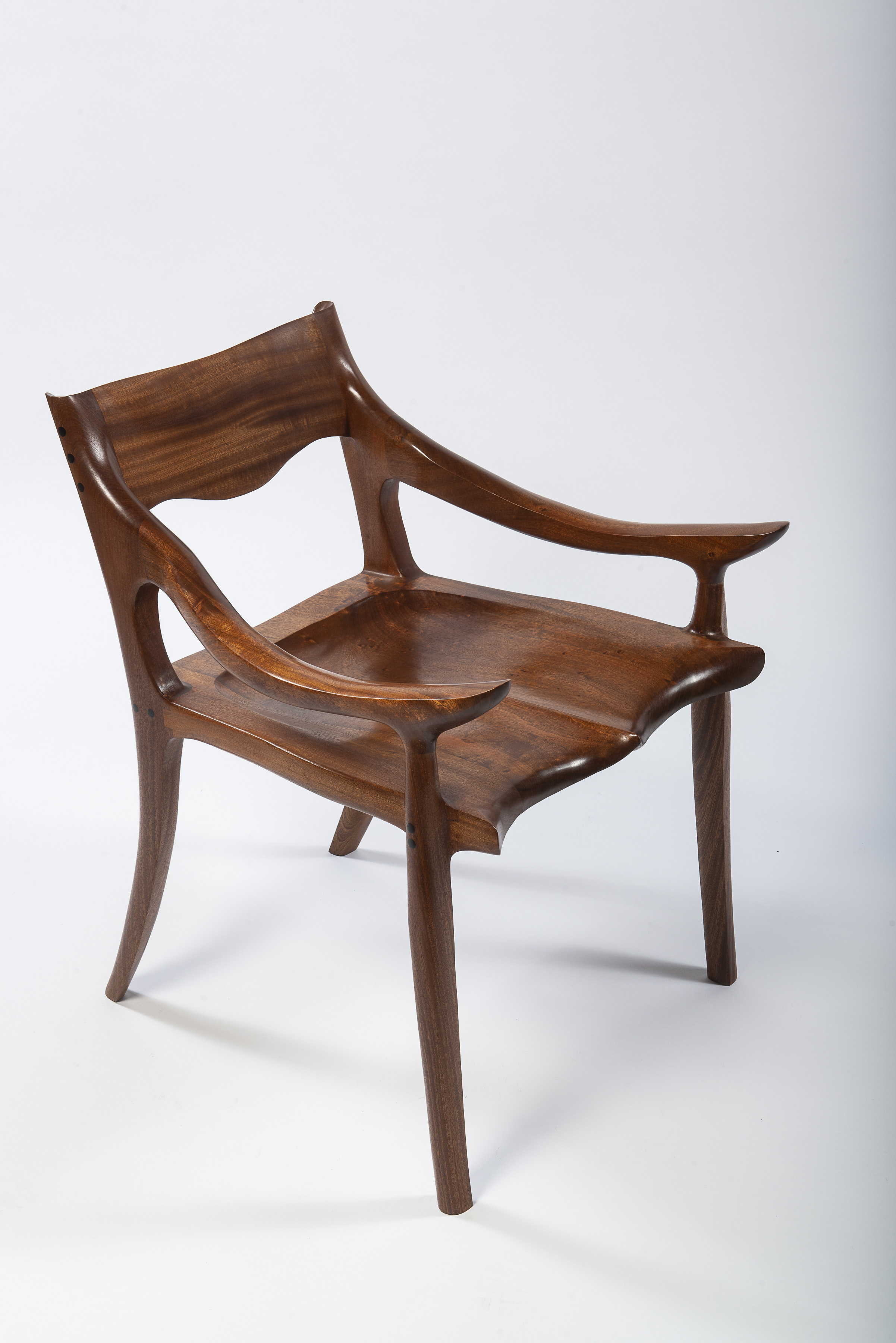 Sapele Low back Chair