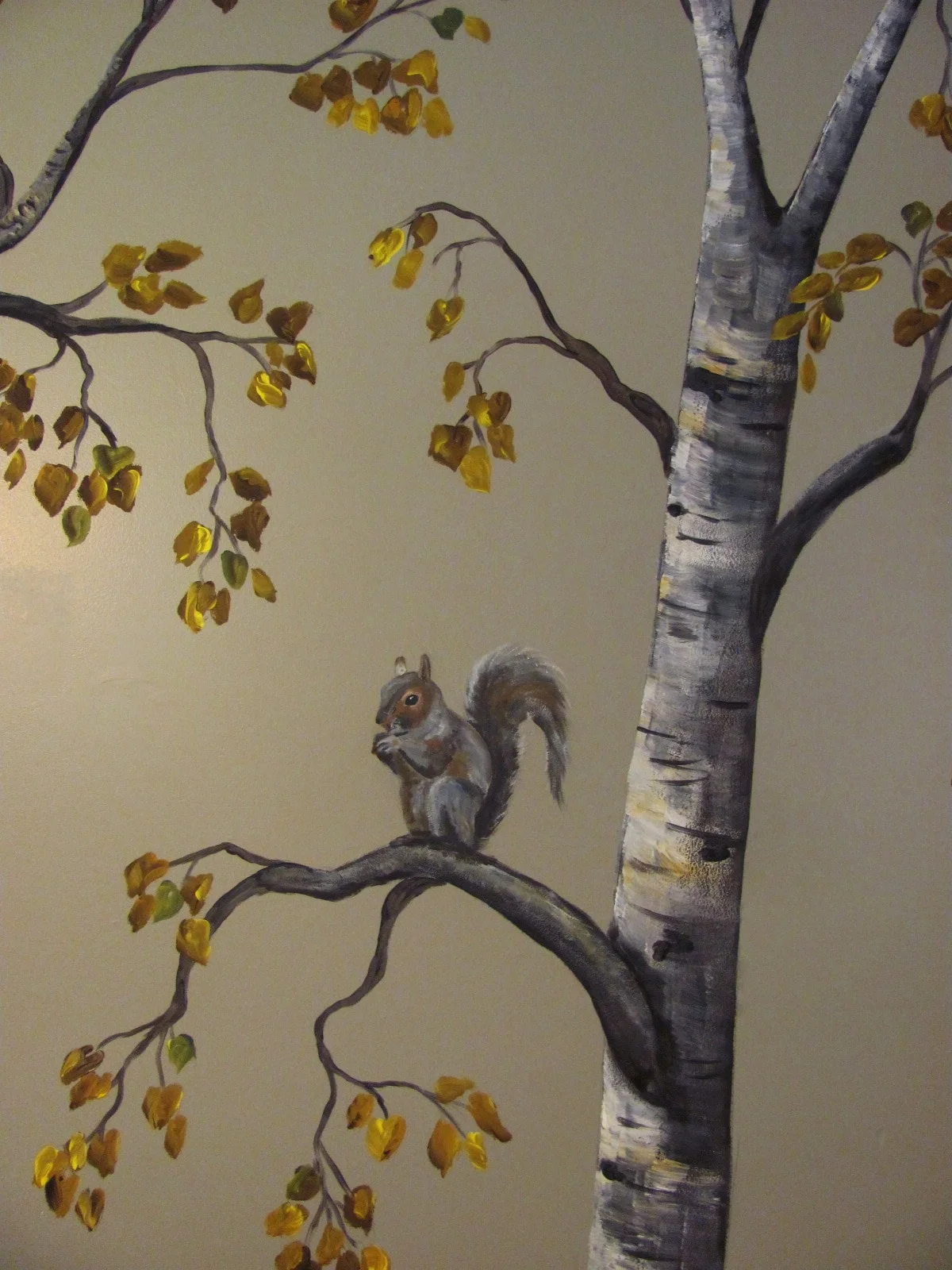 Birtch Tree with Squirrel in Nursery Mural.JPG