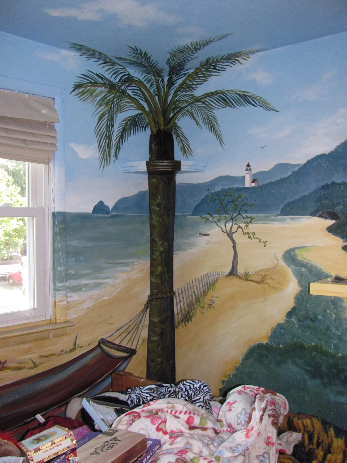 Tropical Beach Scene Mural.JPG