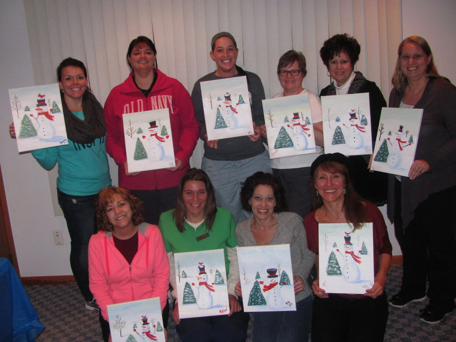Paint Night Class Snowman scene.JPG