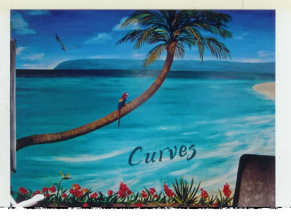 Curves Tropical Palm Tree and beach Mural.jpg