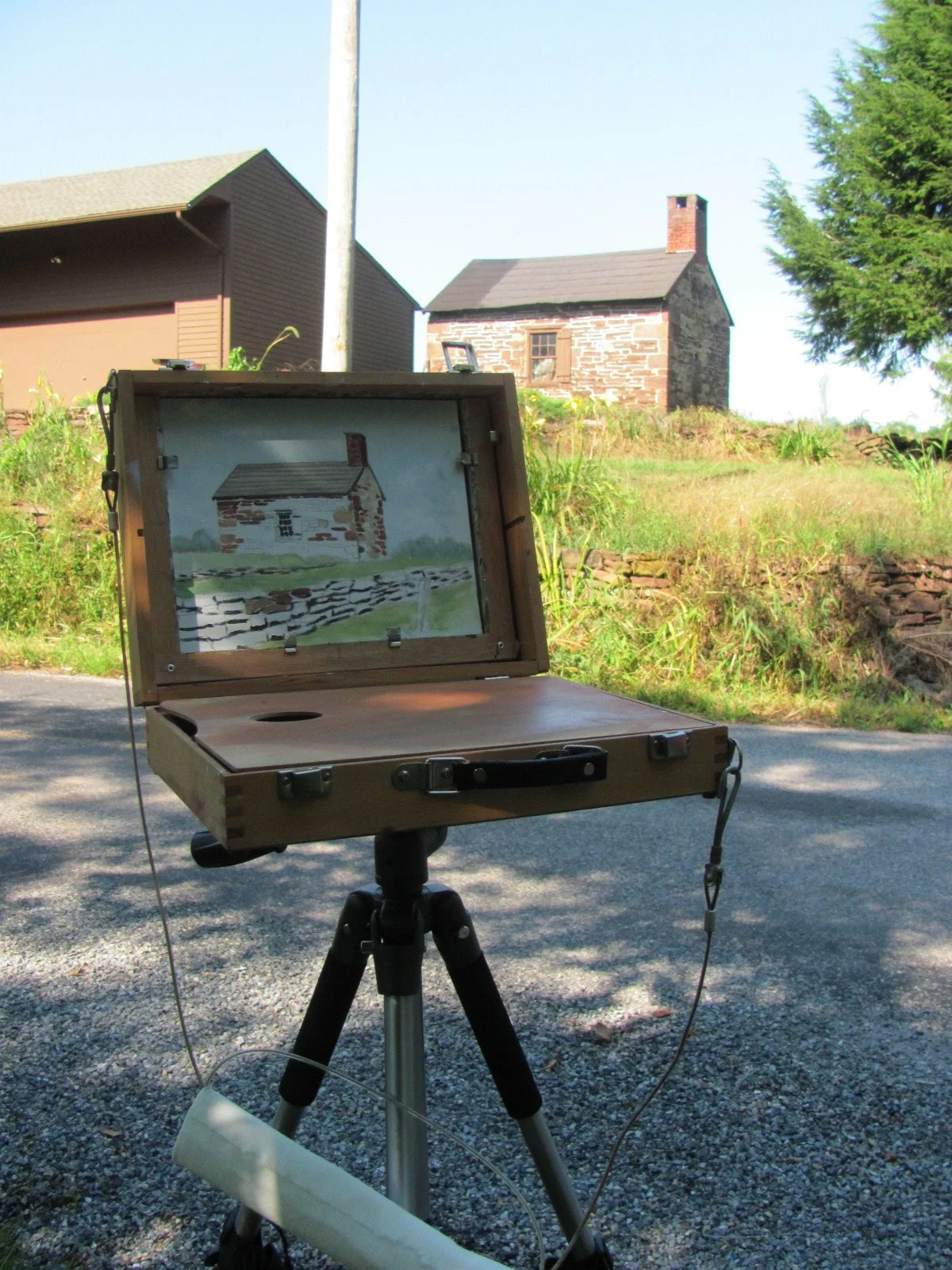 Spring House Plein Air Painting.JPG