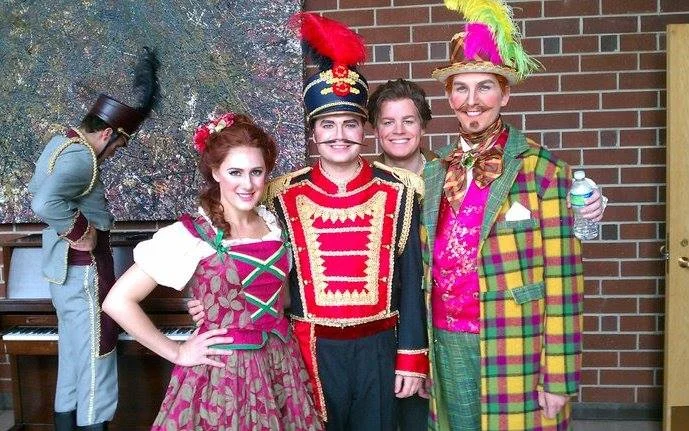 With the cast of L'elisir d'amore at the Brevard Music Center -- Brevard, NC -- 2011.