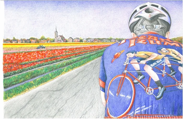 Holland...View from the back of the tandem