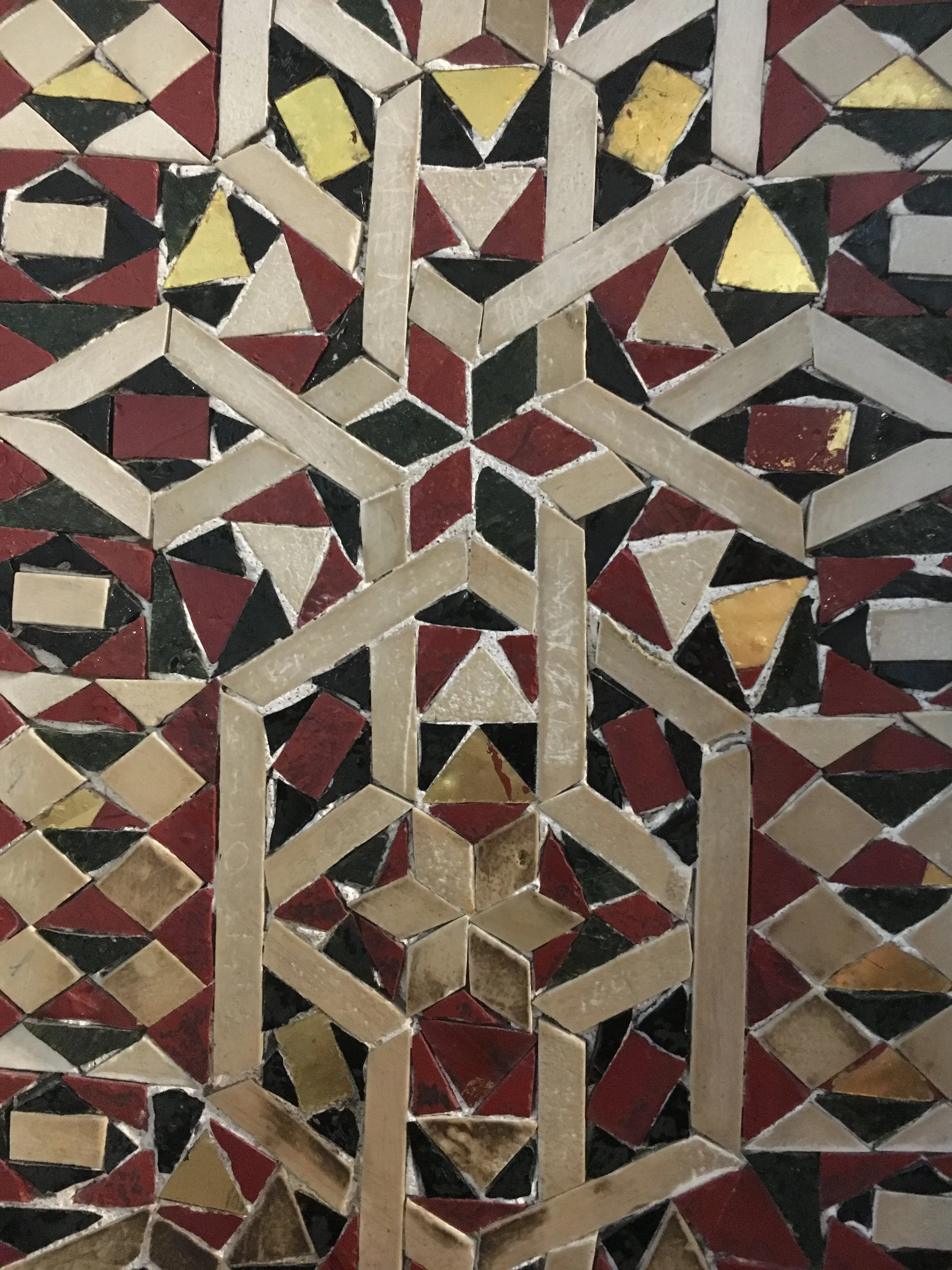 A mosaic detail, Monreale Cathedral, September 2016.