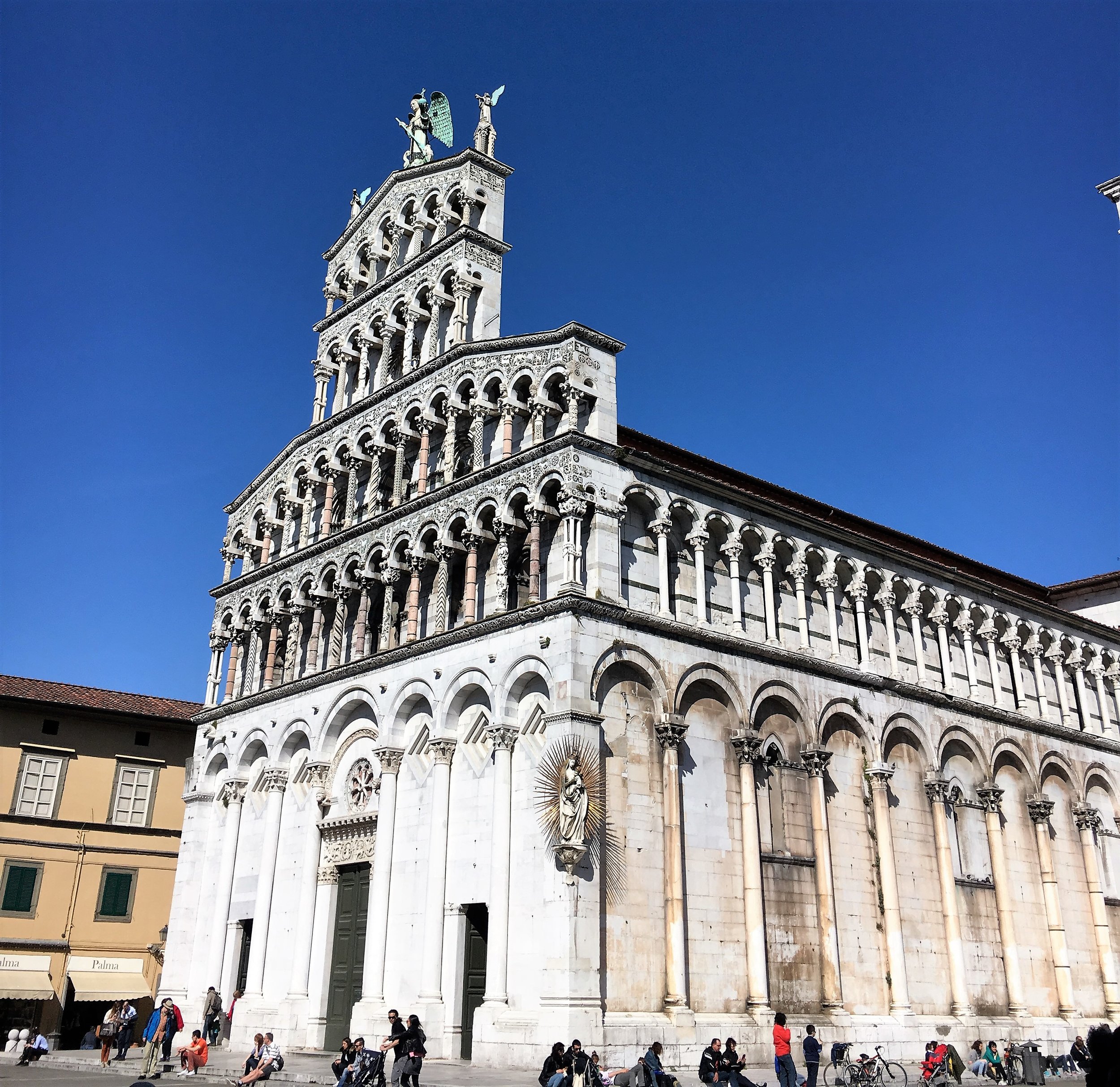 San Michele church in Lucca. spring 2016.