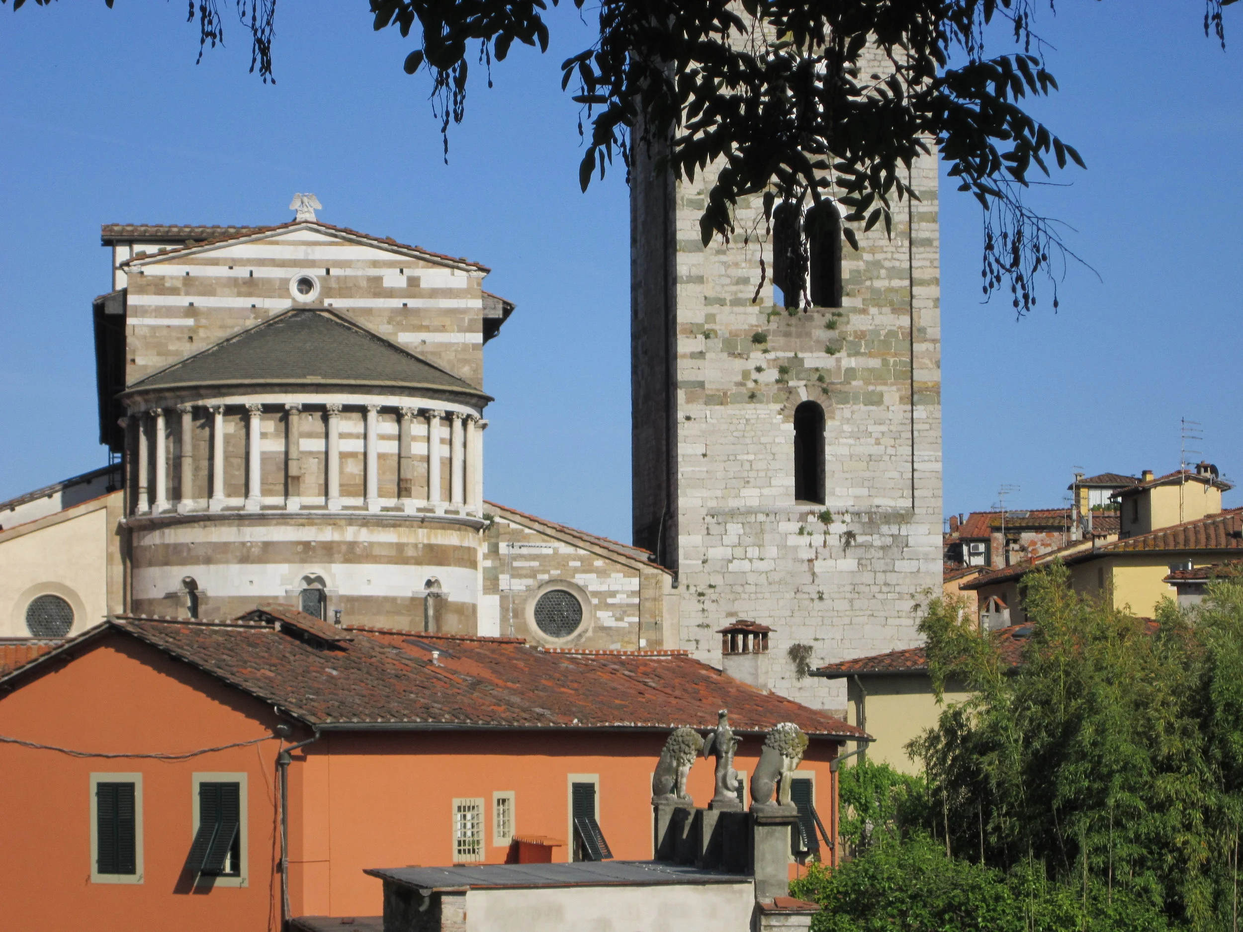 The back of the Basilica of San Frediano as seen from the wall
