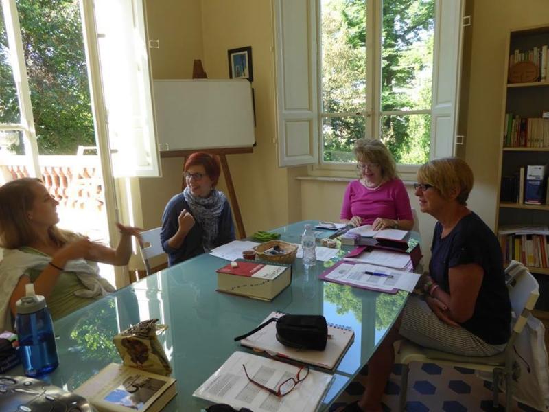 A class in session at Lucca Italian School. * 