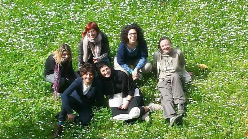 Some of the teaching staff at Lucca Italian School. Back row: Silvia, Eleonora, Laura, Susanna. In front: Antonella and Eva. *