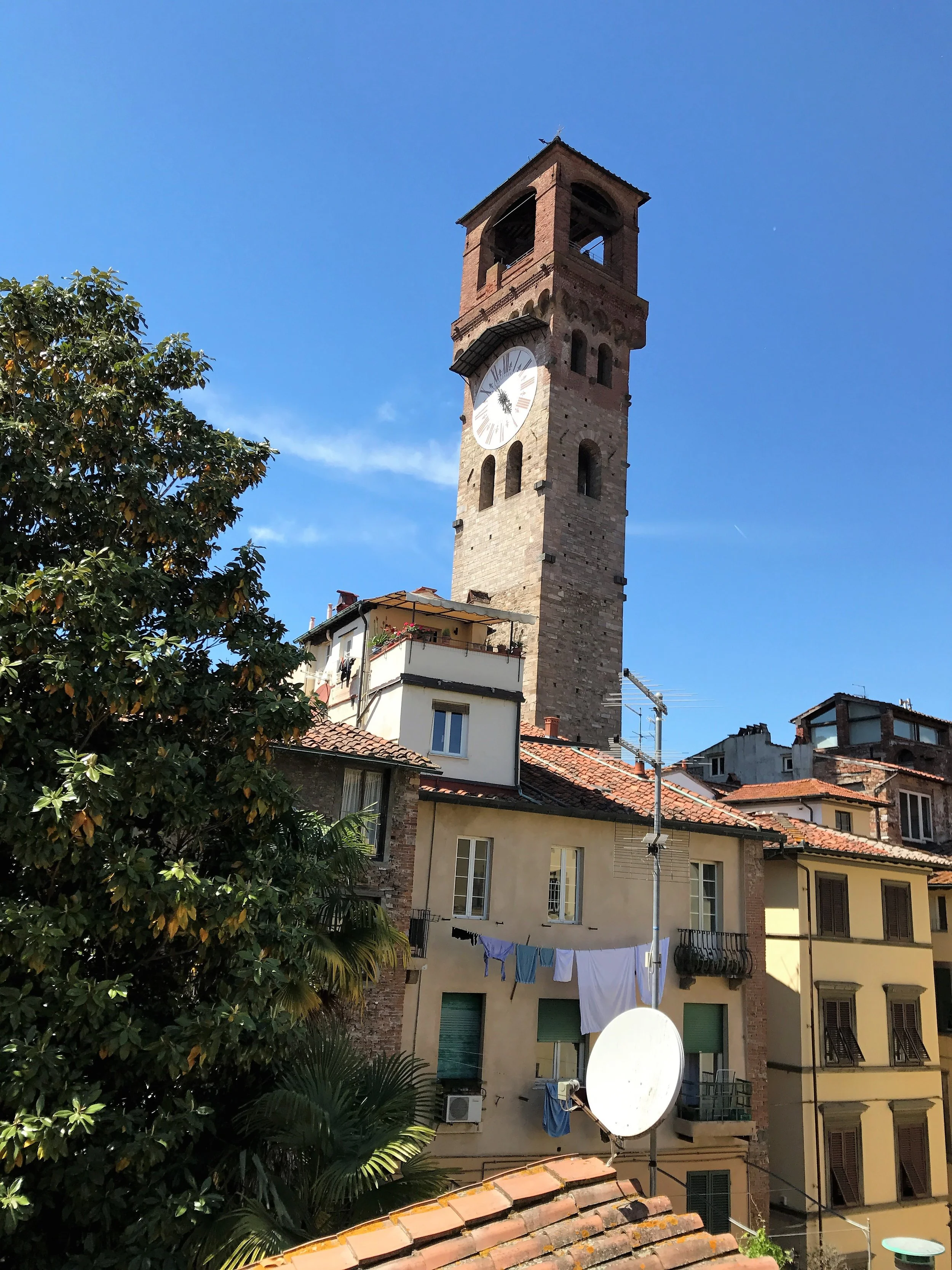 A different view of the tower - from a tiny spare bedroom in "my" apartment.