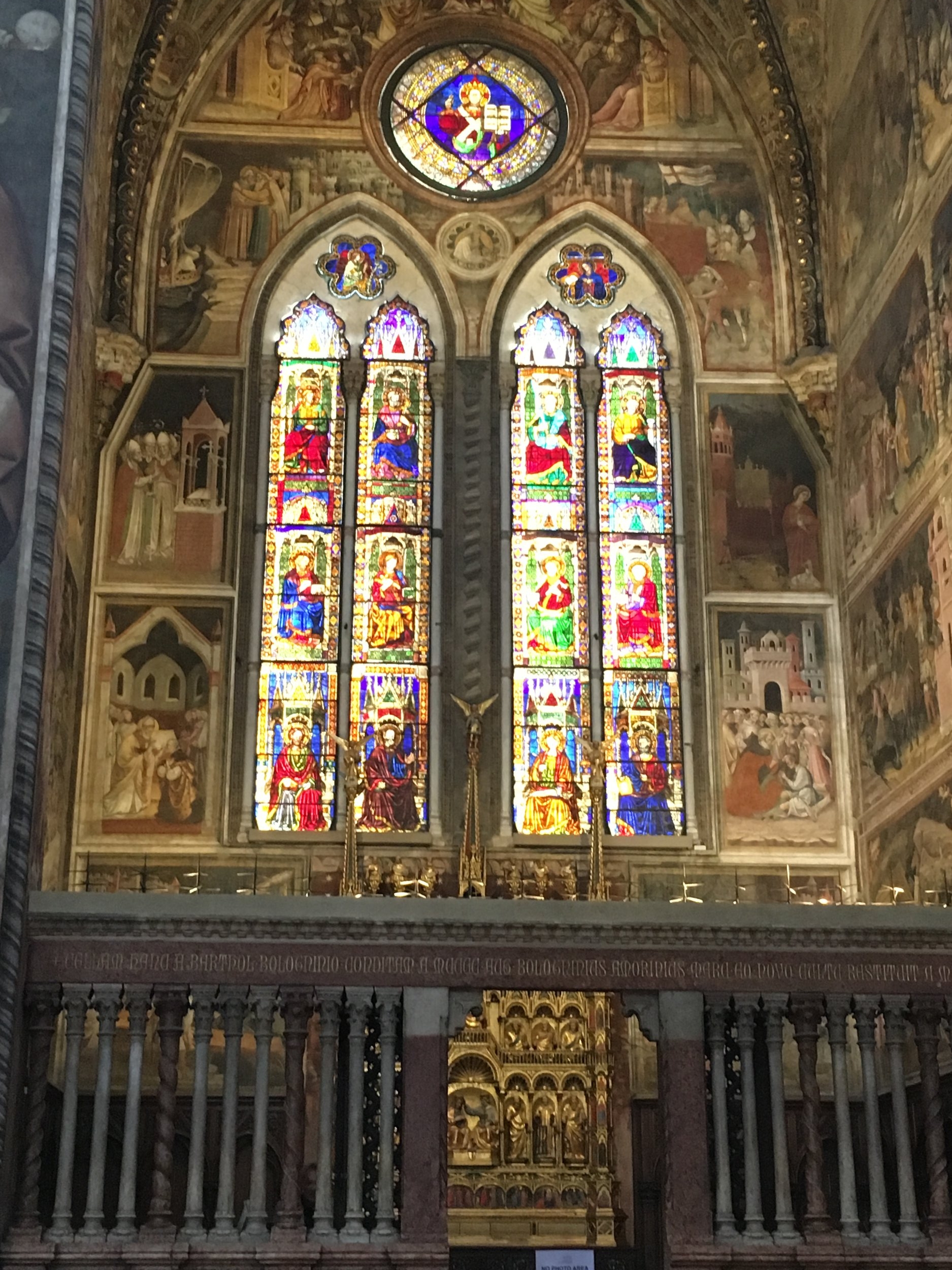 Side chapel with beautiful windows