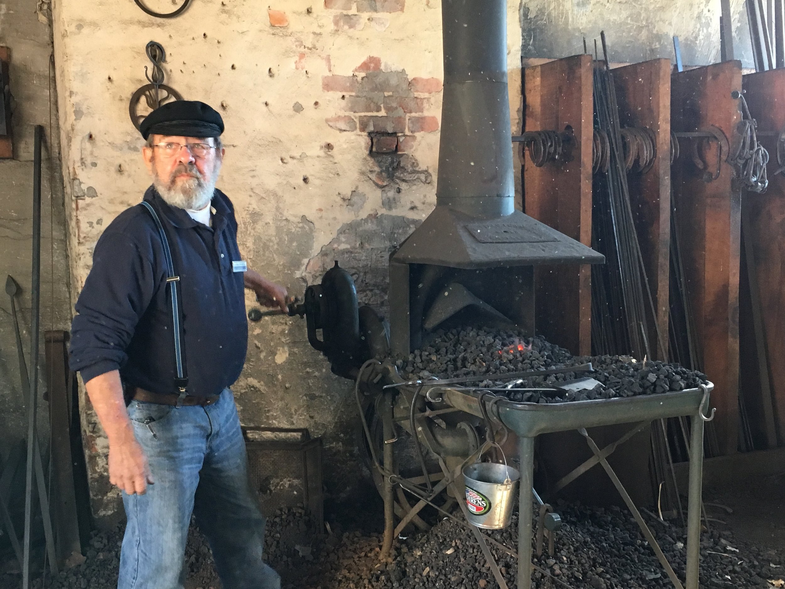 The blacksmith at work