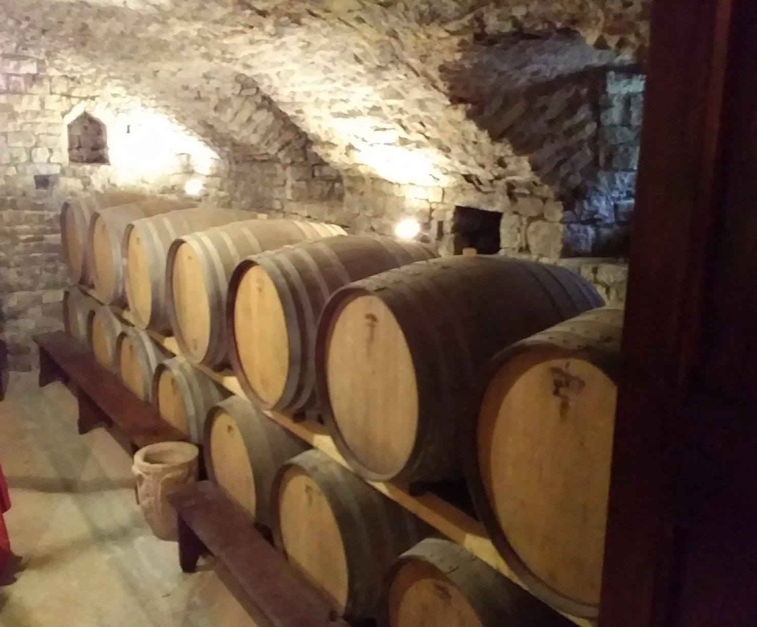 The old wine cellar and tasting room at Canonica a Cerreto
