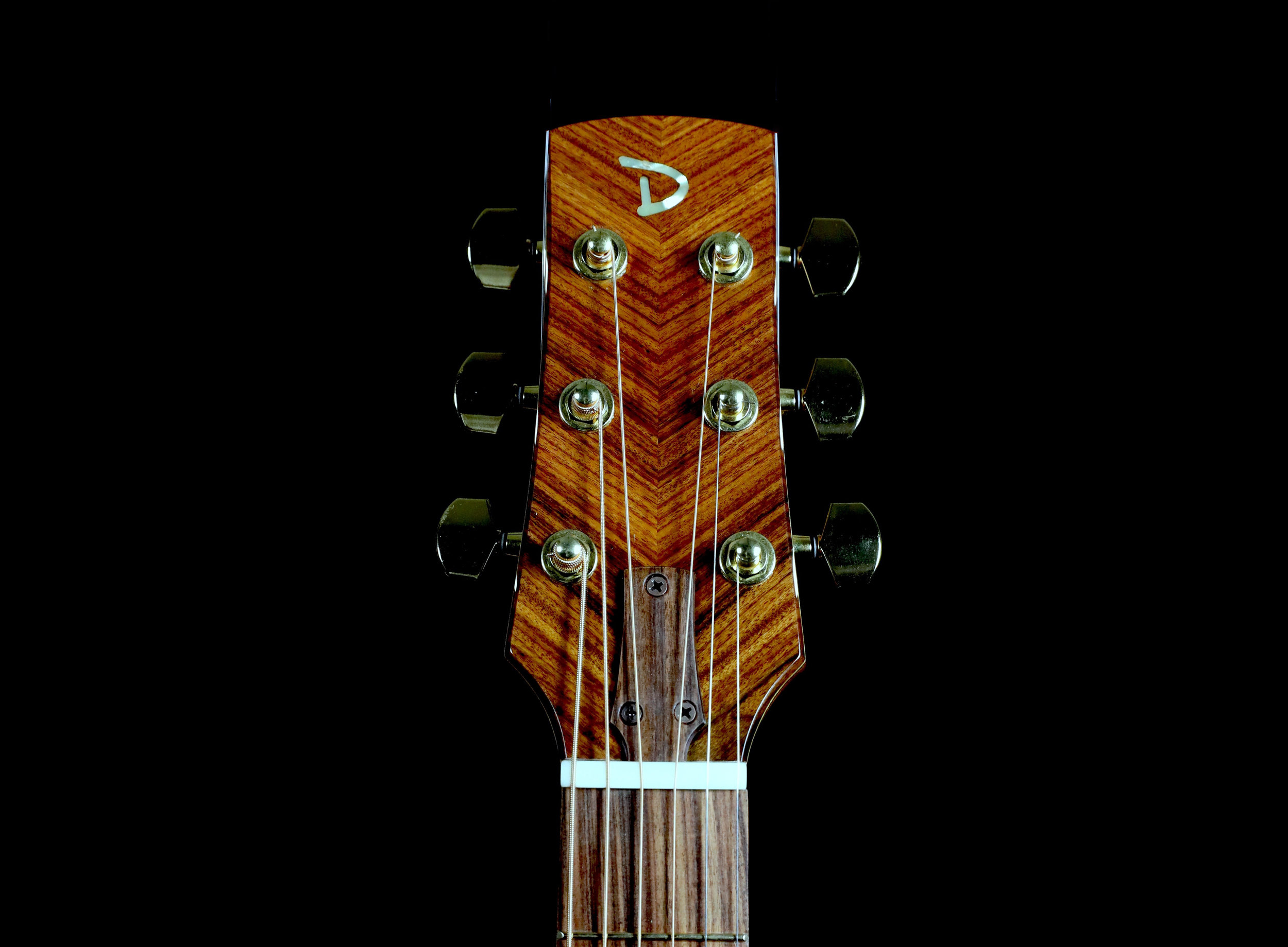 Two-Way Angled Bookmatched Headstock