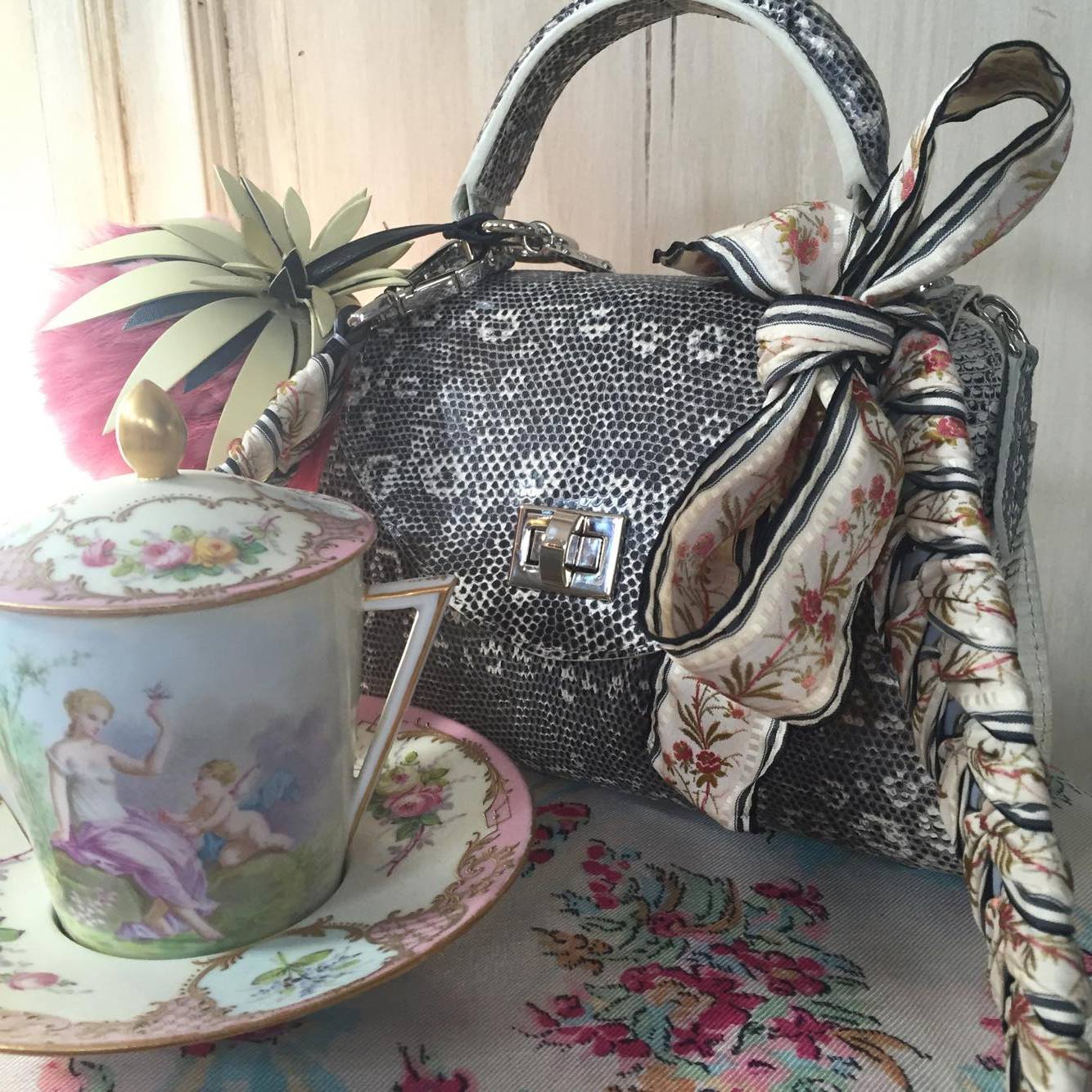 The KAC Ombre Macro Annabelle with a Fendi strap and charm. 