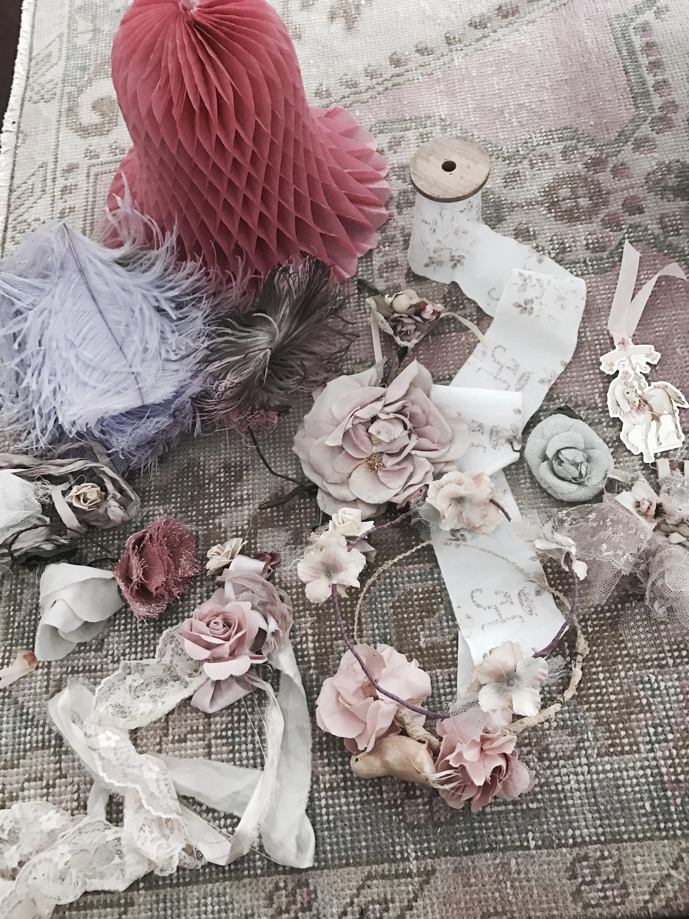Huge lot vintage millinery pieces. SHOP THE LOOK