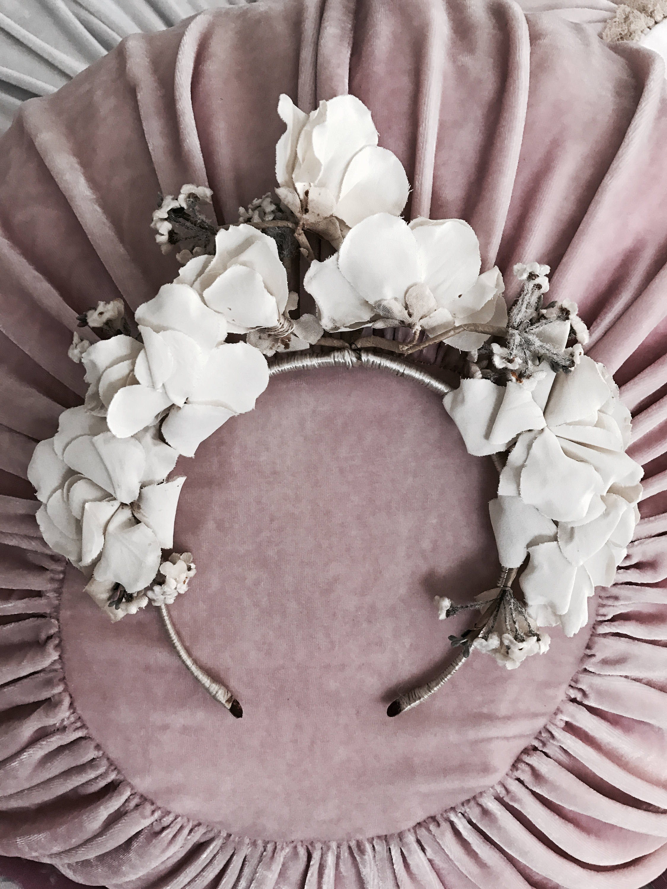 Antique Millinery Flower Crown. SHOP THE LOOK