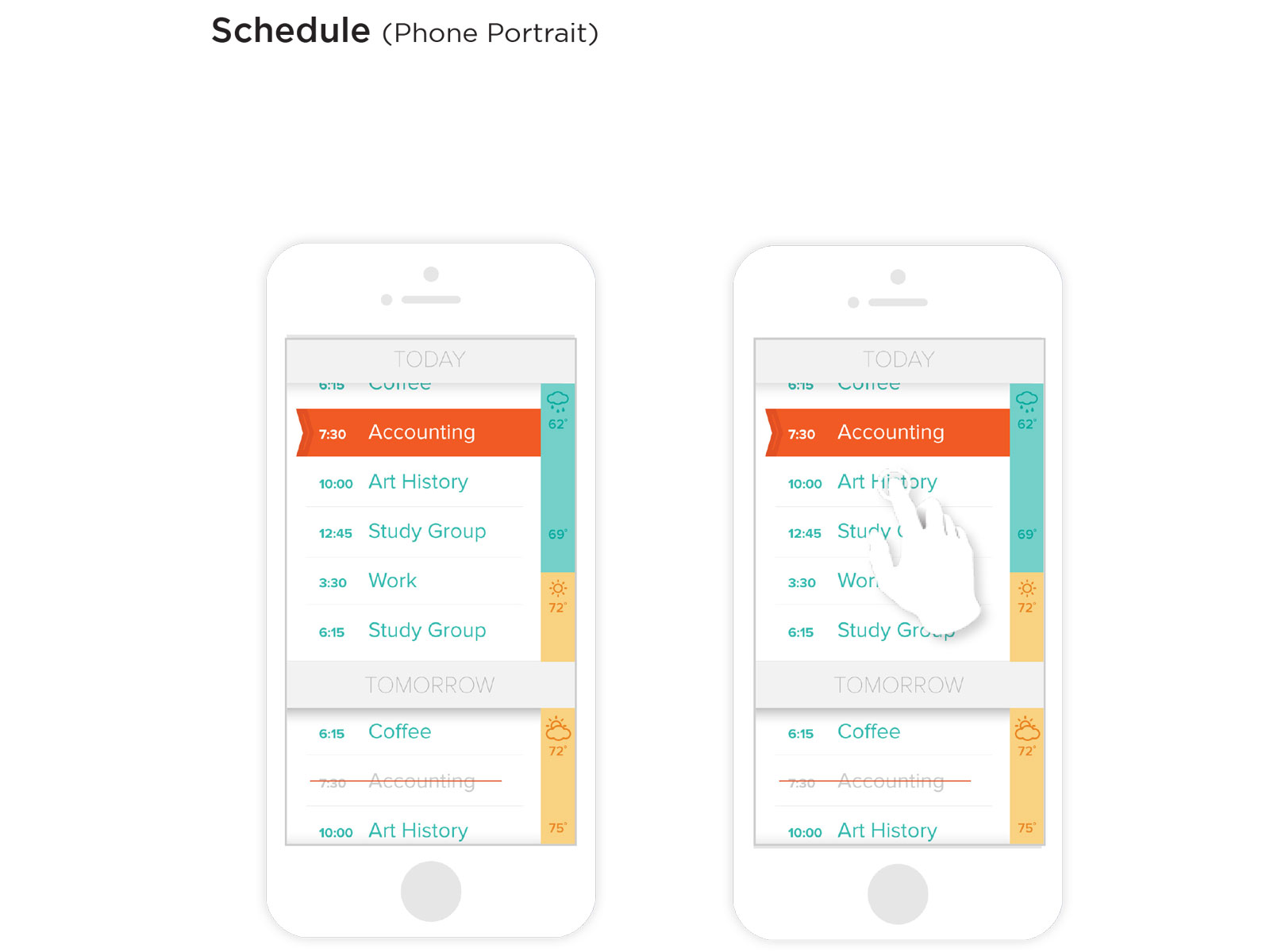 15. High Fidelity UI | Agenda (schedule) View