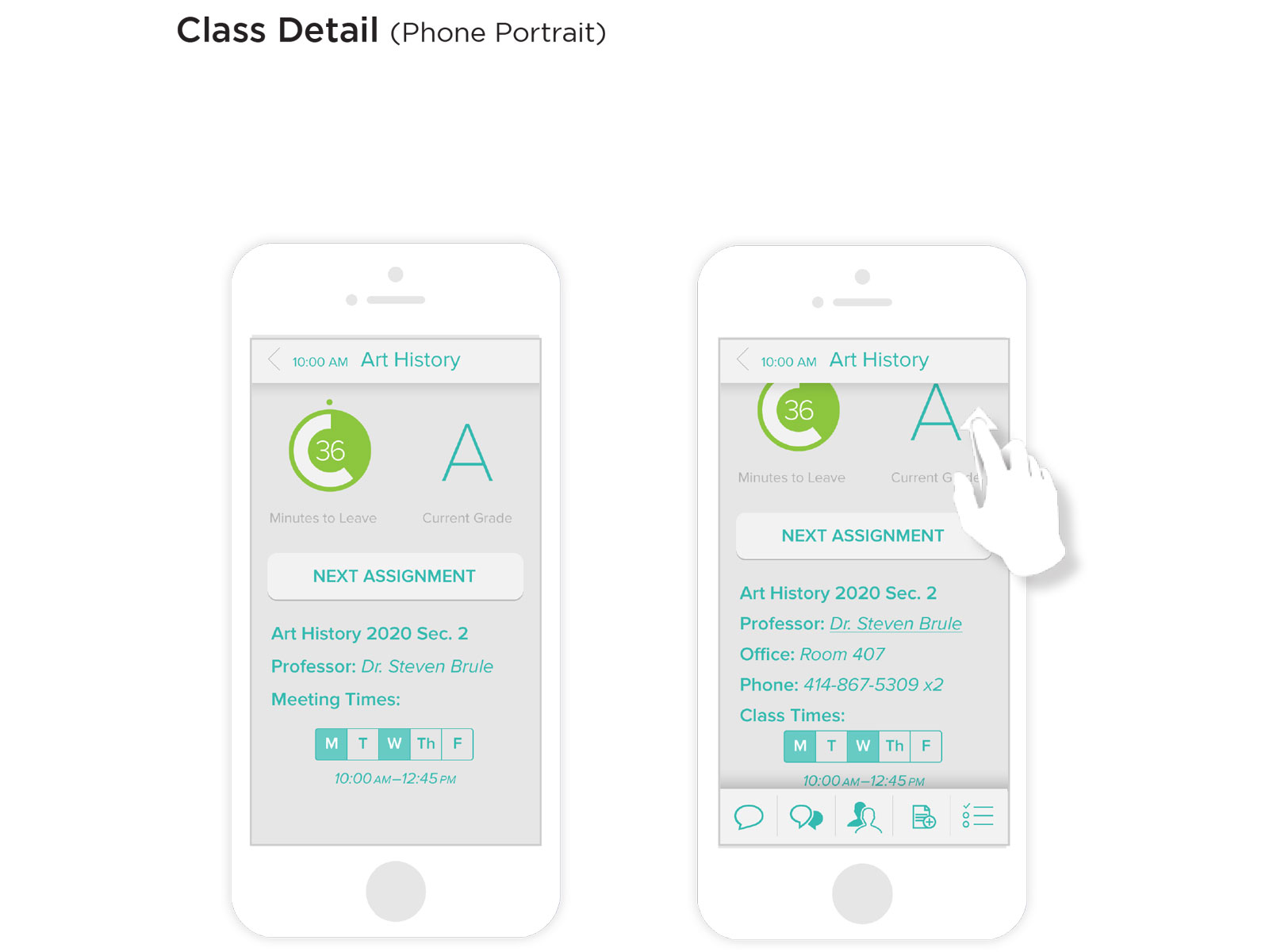 16. High Fidelity UI | Class Detail view
