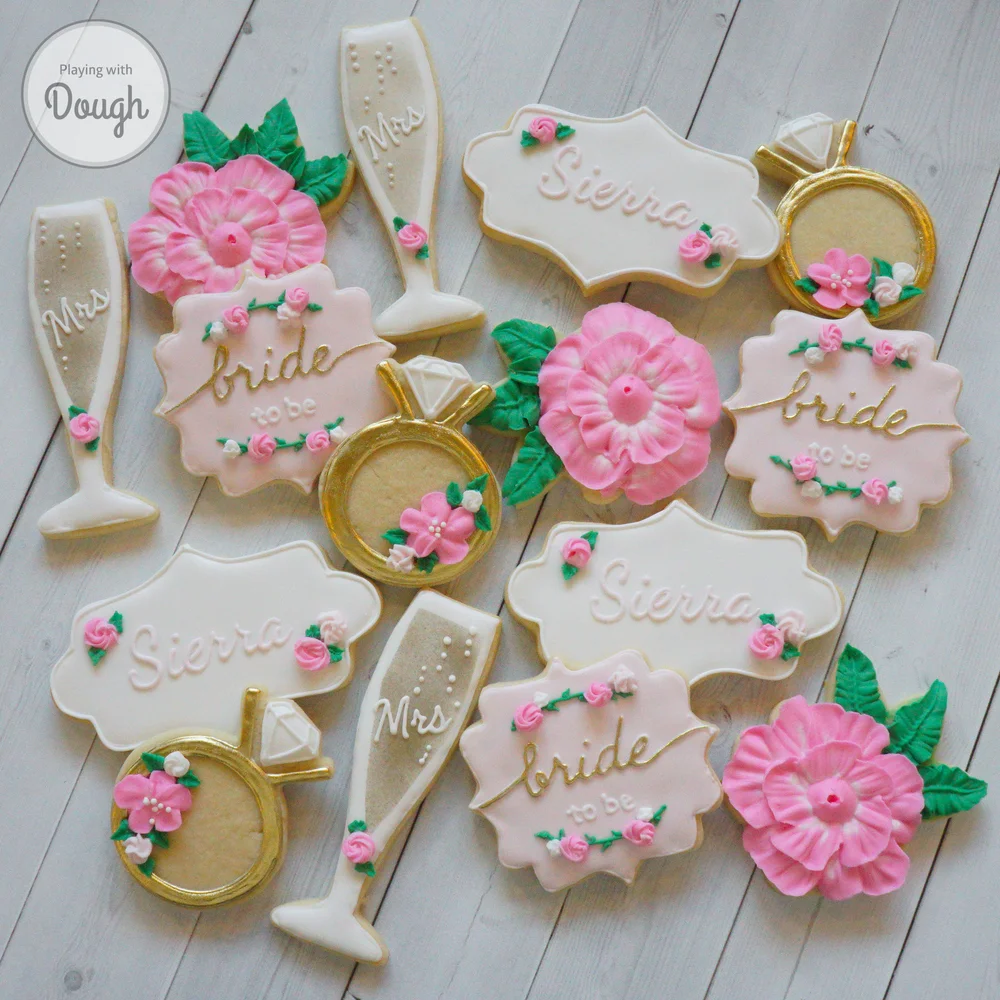 Bridal Shower Cookies Playing With Dough