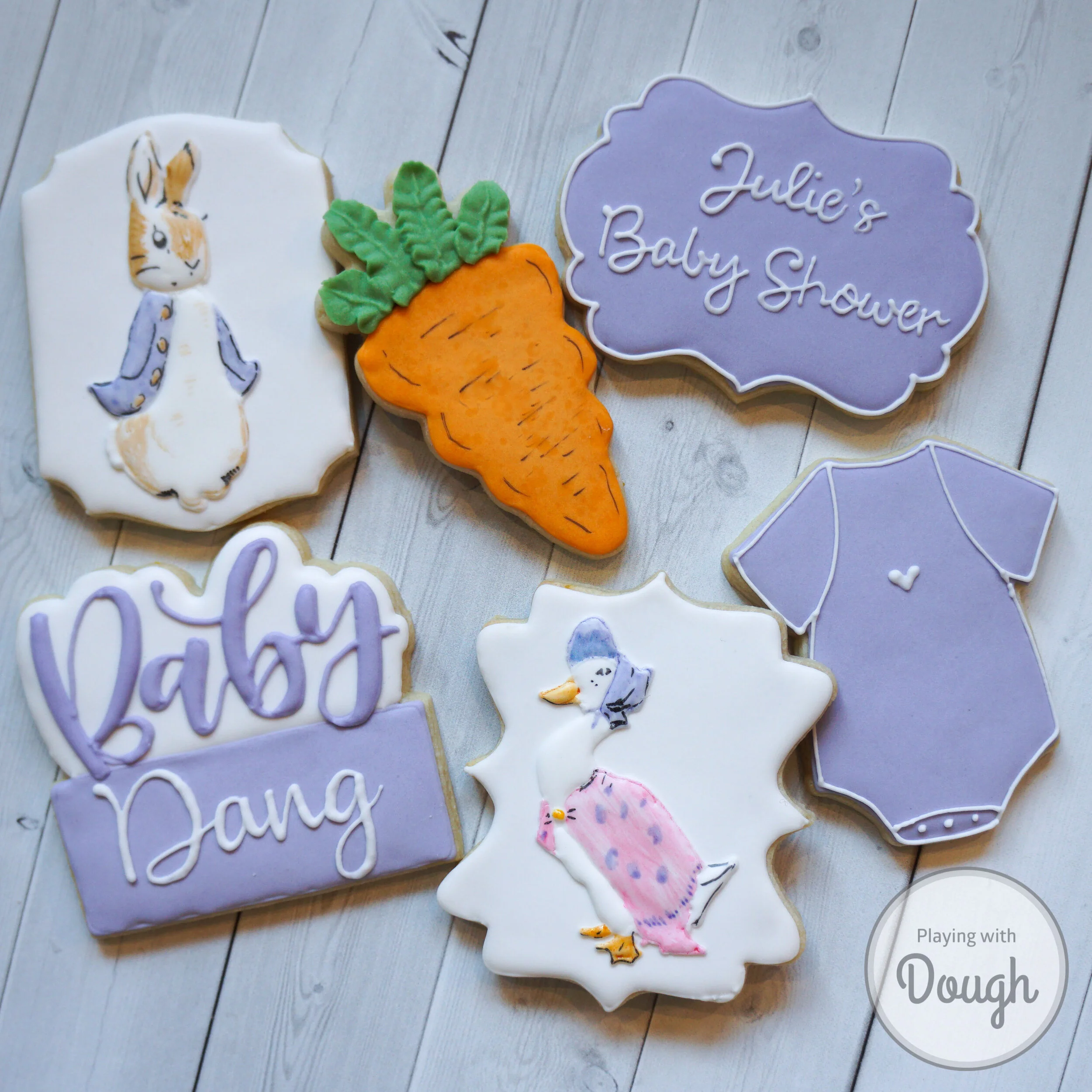 Peter Rabbit Custom Baby Cookies