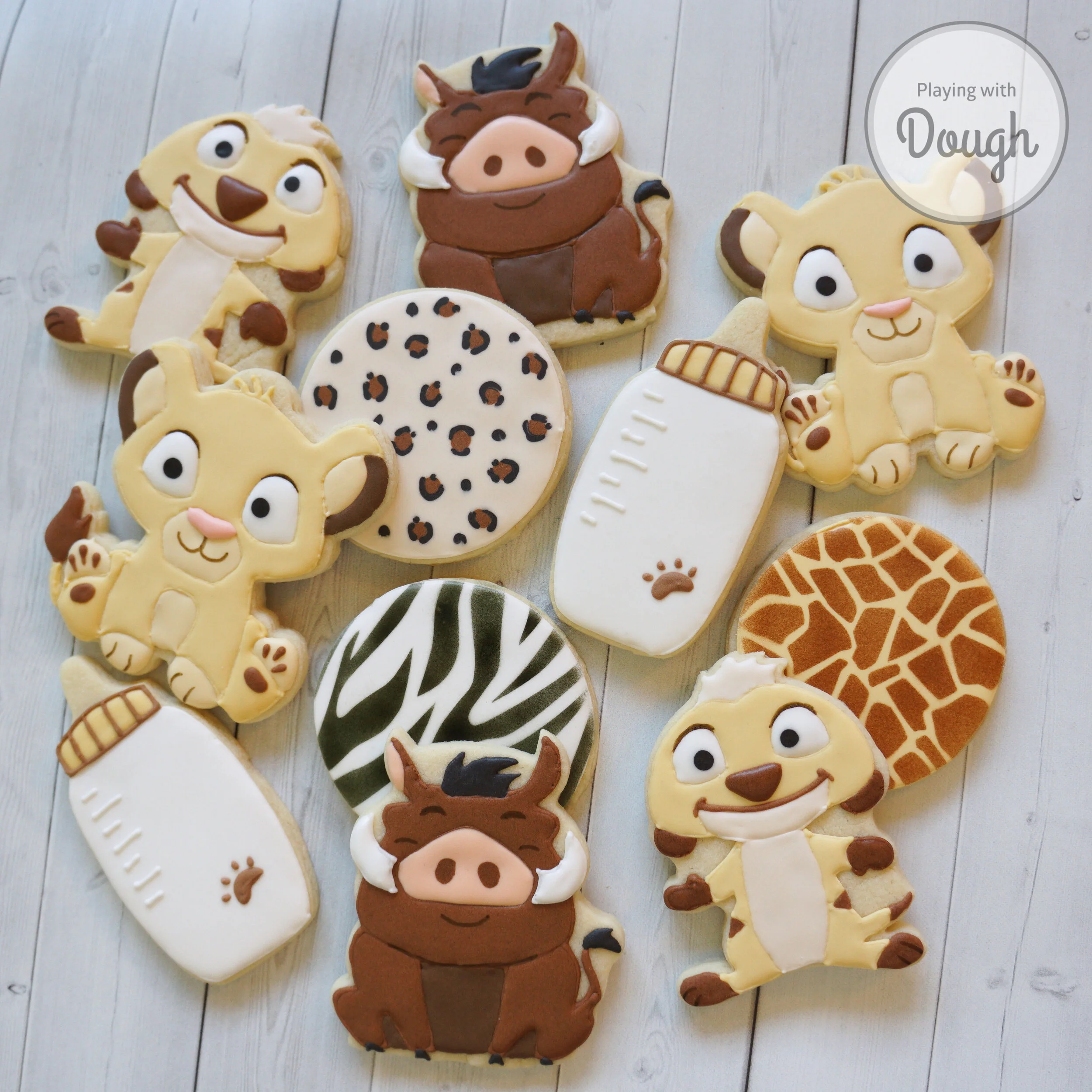 Lion King Baby Cookies — Playing with Dough