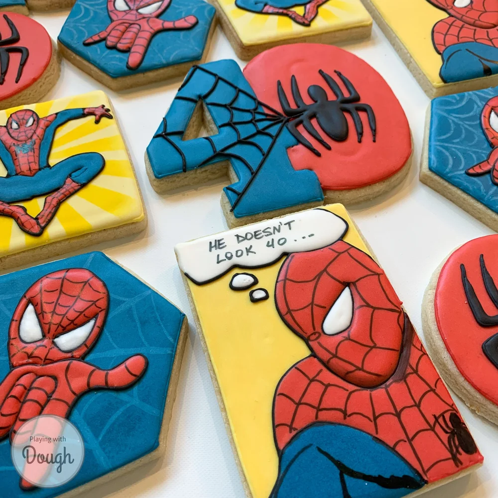 Spiderman Cookies — Playing with Dough