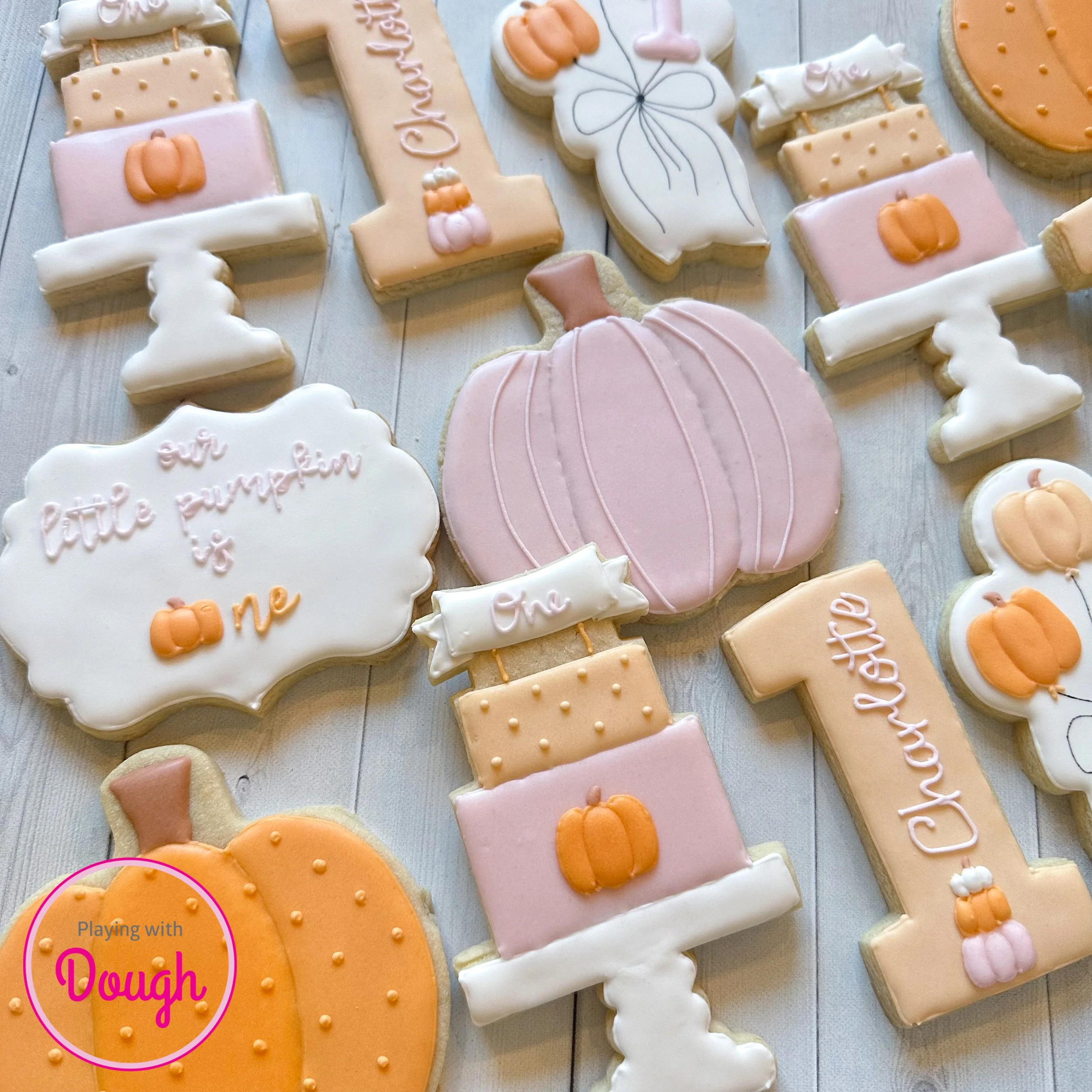 pumpkin birthday cookies