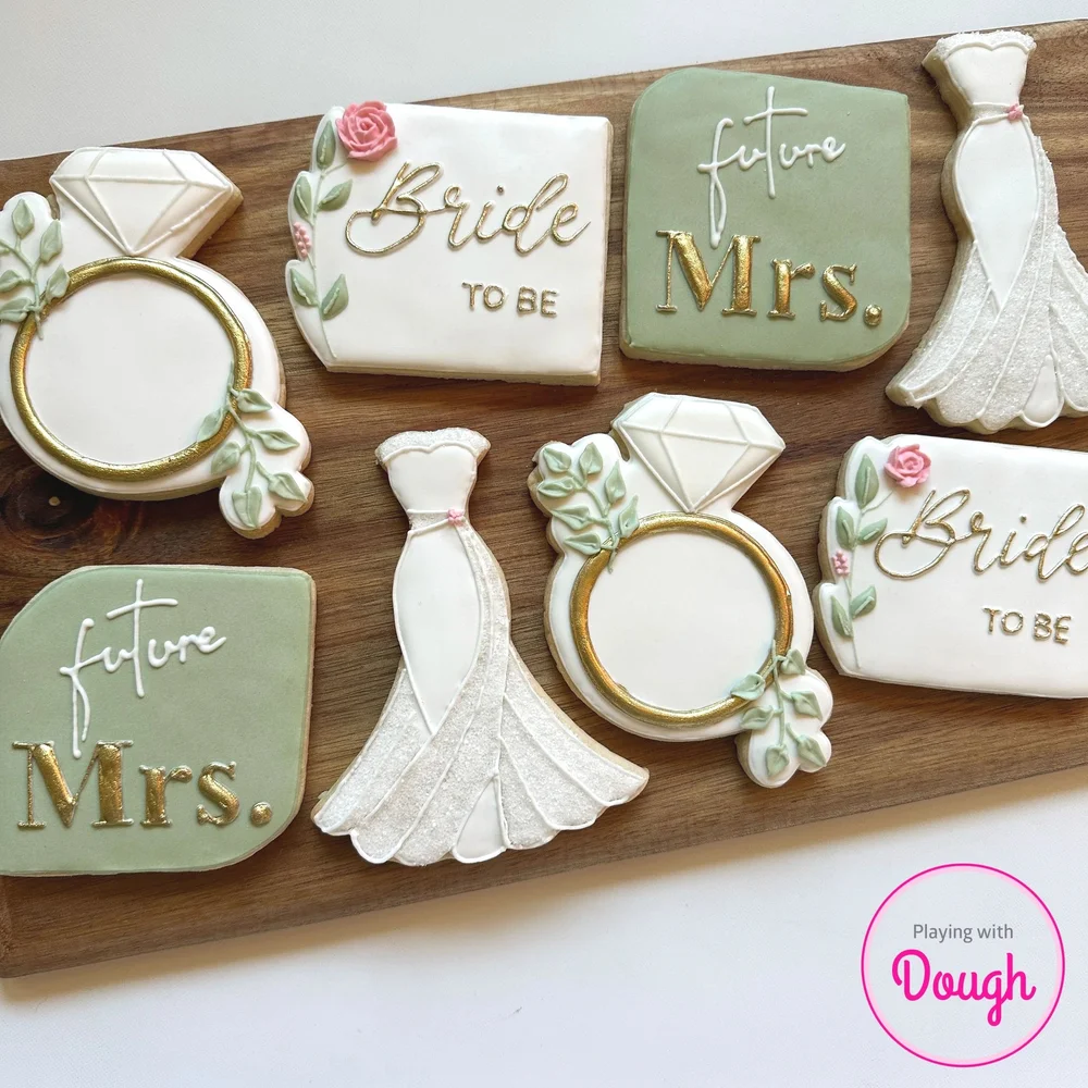 Playing with Dough - Custom Decorated Wedding Cookies Playing with Dough - Custom Decorated Wedding Cookies