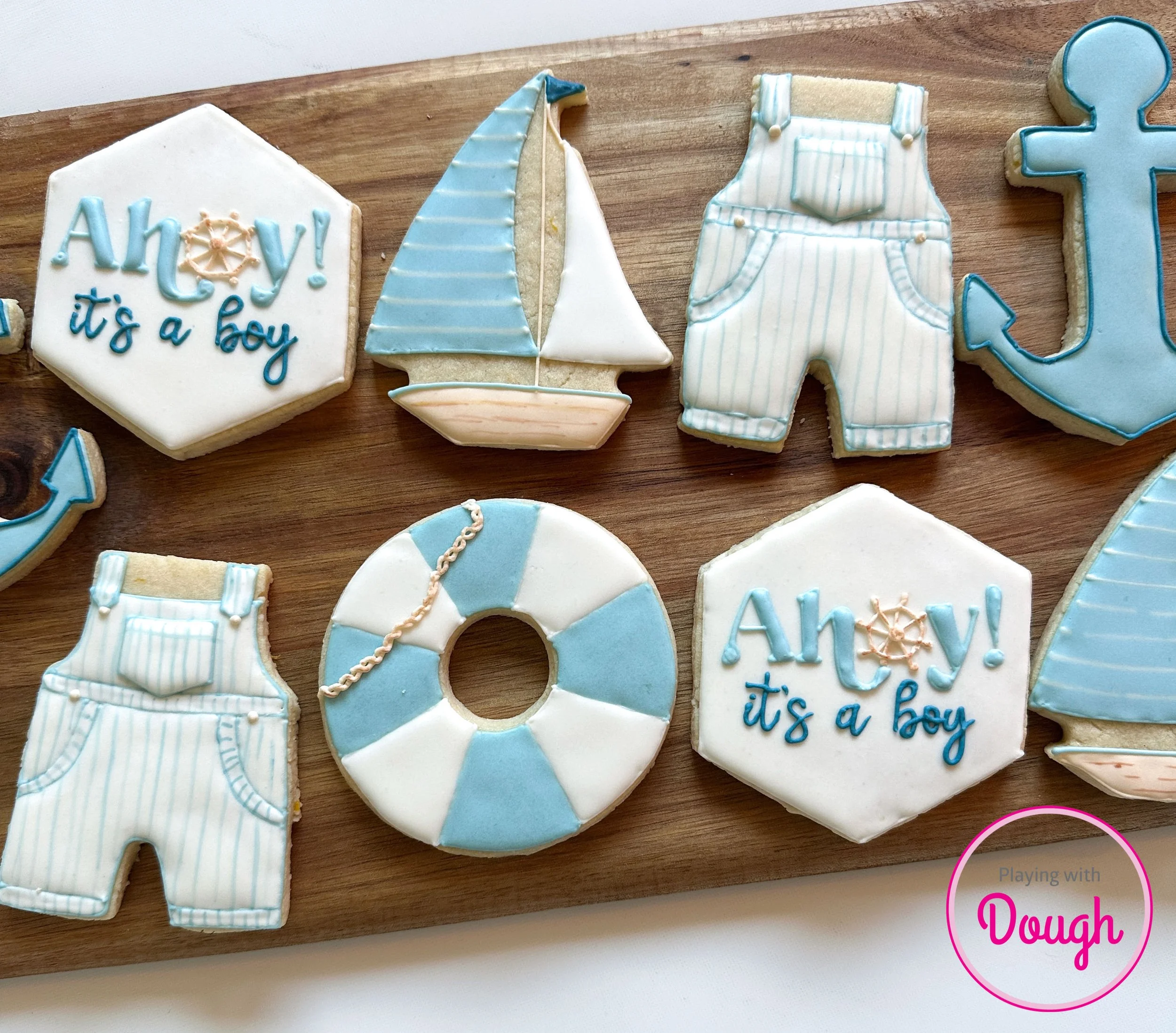 Ahoy it's a Boy cookies