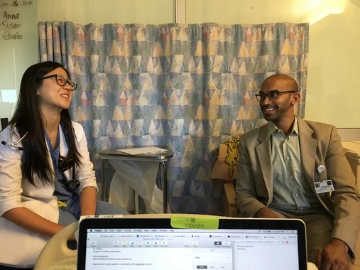 DR. TSAO (INTERN) + DR. REDDING (ATTENDING) HAVE BOTH BEEN GREAT TO WORK WITH! 