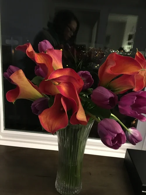 AND A HUBBY WHO SPONTANEOUSLY BUYS ME FLOWERS TO TRY AND LIFT MY SPIRITS. 