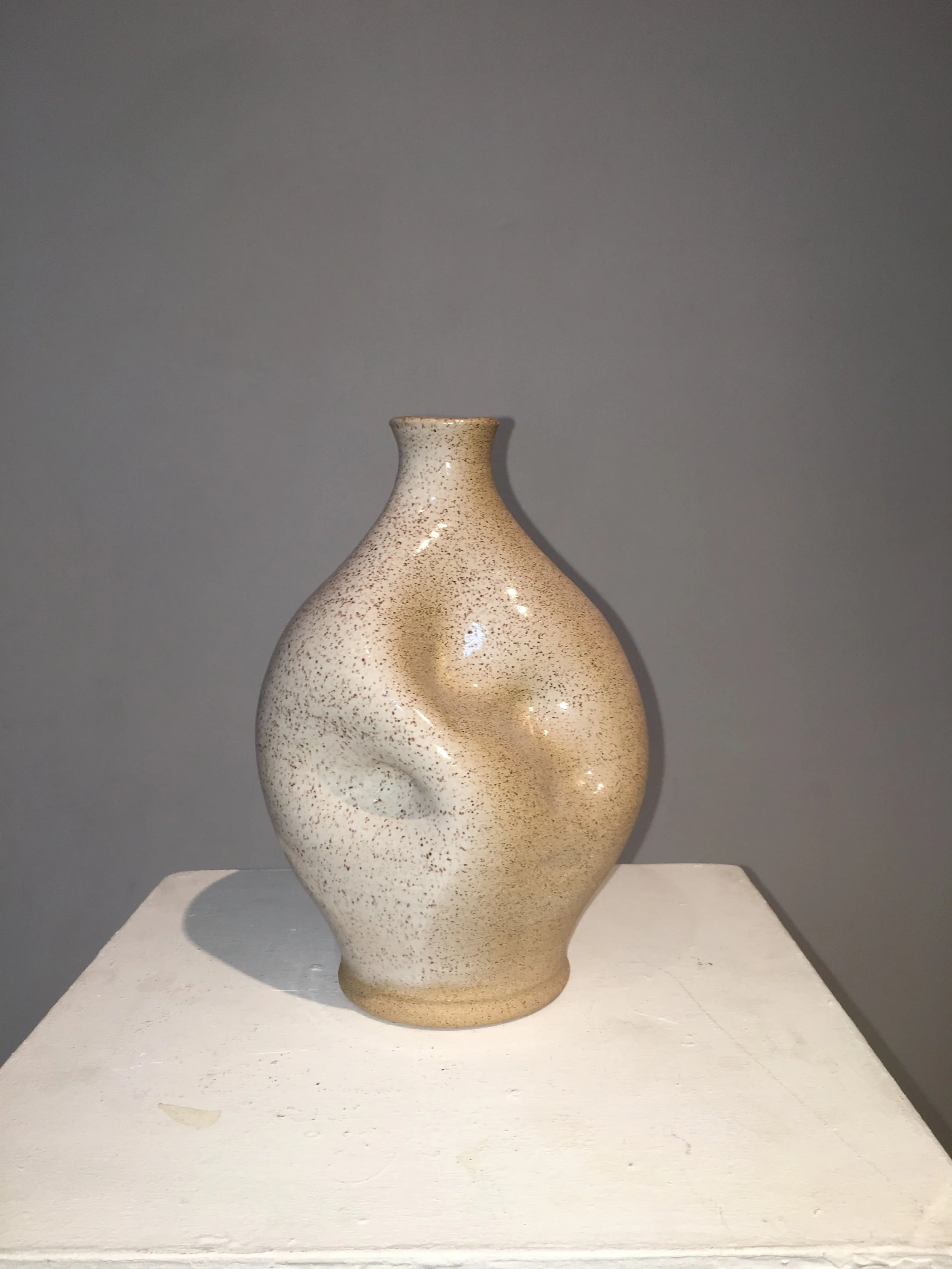 Trying non-white clay in attempt to make glazing easier 1