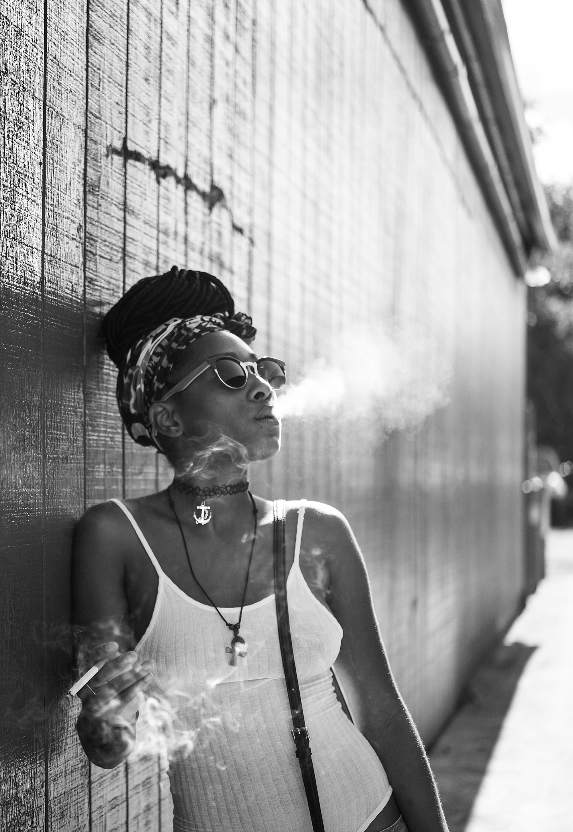 Taken by student Morgan, shot in manual mode. The only edit is making it black and white and cropping me out of it (I was in the bottom left of the frame taking my own shot. :)