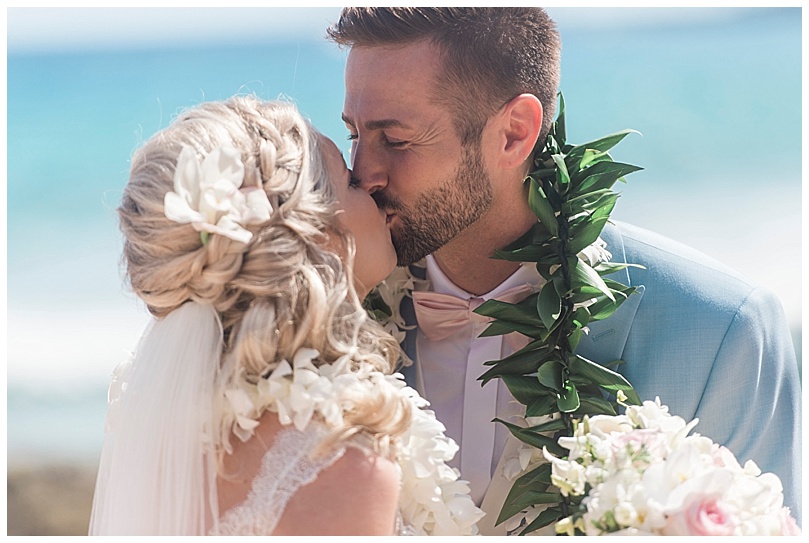 ironwoods-beach-elopement-maui-bride-and-groom-kissing