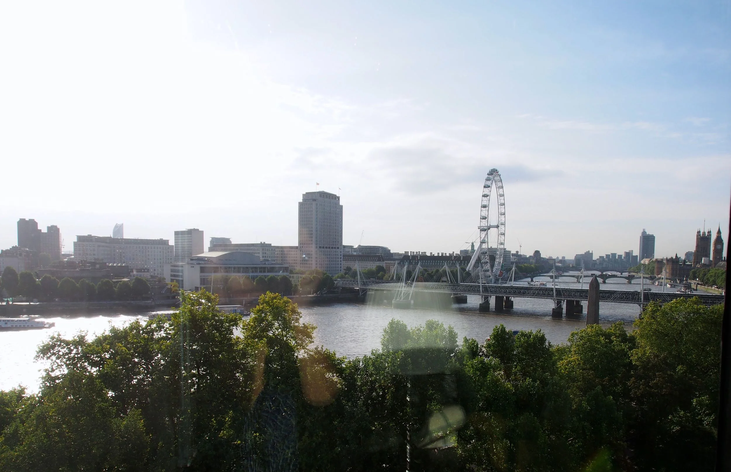 View of the Thames and London Eye from Guest Room