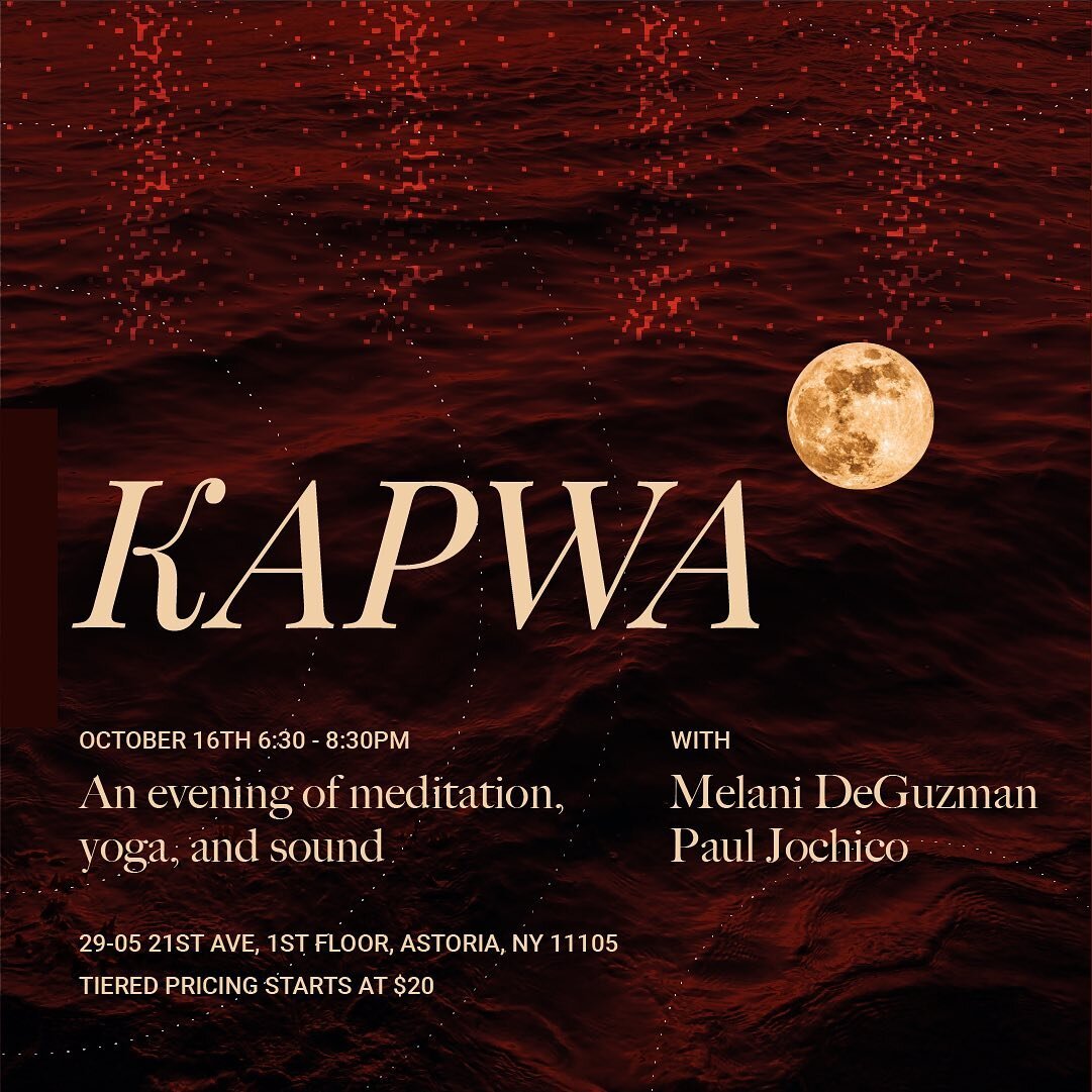 Happy Indigenous Peoples Day
⠀
In honor of #FilipinoHistoryMonth, I’m excited to be partnering up with kapwa @pjinmotion to create a brave space to come together and drop in our shared senses. Paul will be leading Kapwa Yoga and I will be givi