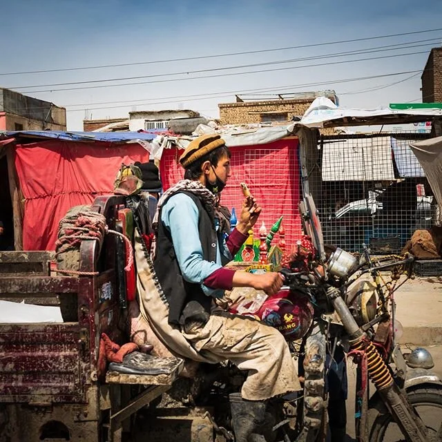No one said Kabul lockdown means you can&rsquo;t have ice-cream on your motorcycle-truck 😎 please tell the world to bring summer, corona testing kits, and ventilators to Afghanistan. After 40 years of war, the country needs and deserves those very b