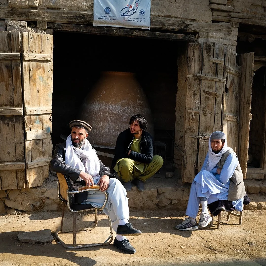 Morning sitting next to a traditional hand-crafted clay oven&mdash;used to make Afghan bread&mdash;in a street full of shops where these are made and sold. Kabul. 3.7.21. #bread #afghanistan #everyday #kabul #chilling #everydayafg @everydayafg @every