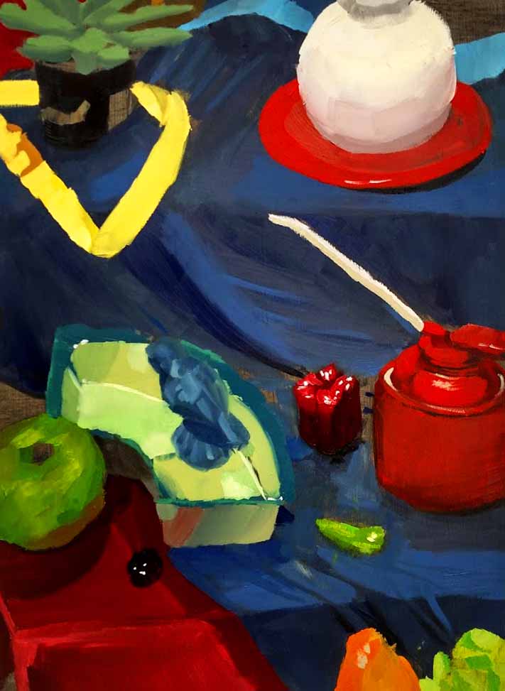 Introduction to Painitng Direct Observational Oil Painting Emphasis on planar brushstroke loose and open 2018