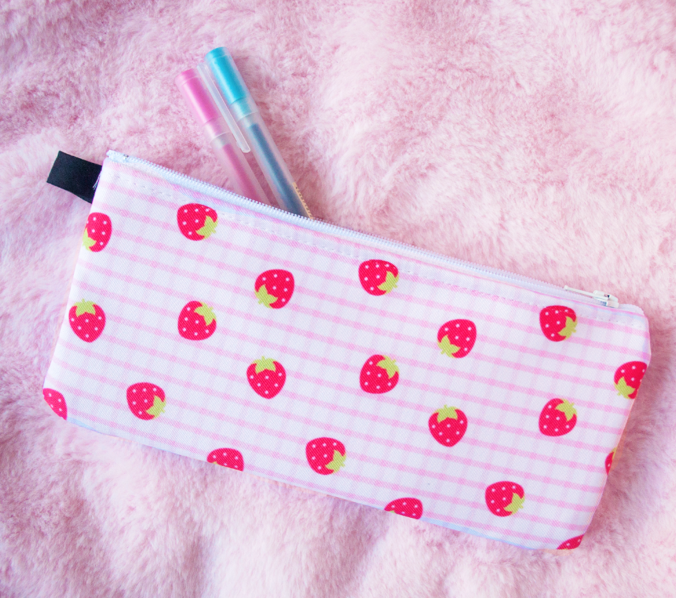 Strawberry Pattern Pencil Case